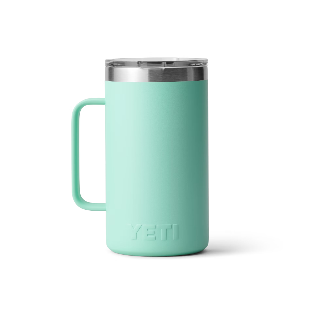 Yeti Rambler 24 oz Stainless Steel Insulated Mug with MagSlider™ Lid - Keeps Drinks Hot/Cold for Hours - Perfect for Camping, Travel & Office Use