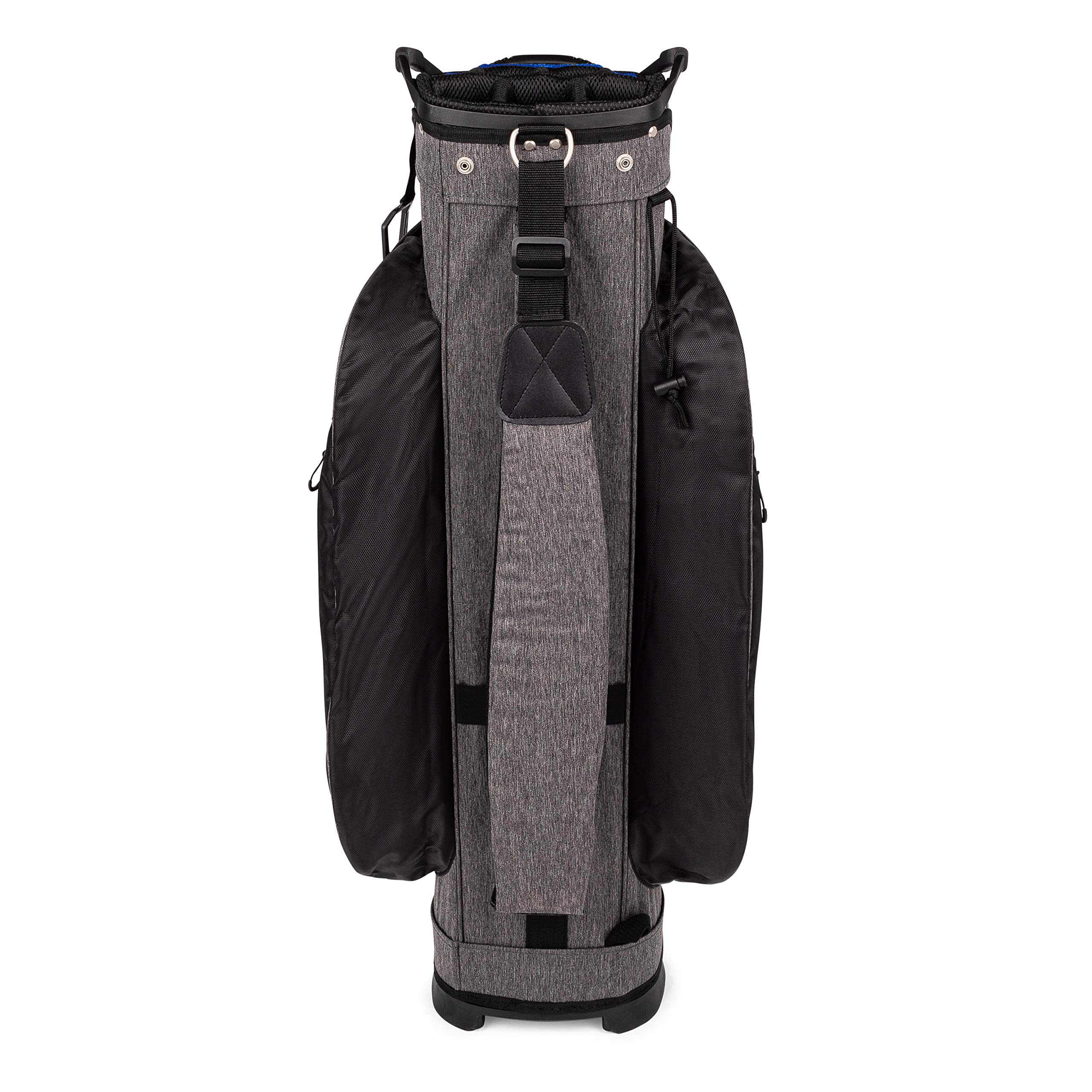 Founders Club Franklin Golf Push Cart Bag - Lightweight Riding Cart Bag with Full Rain Cover, Secure Base, 15-Way Divider & External Putter Tube - Perfect for Golf Tournaments & Practice Rounds - Embroidery Panel for Personalization