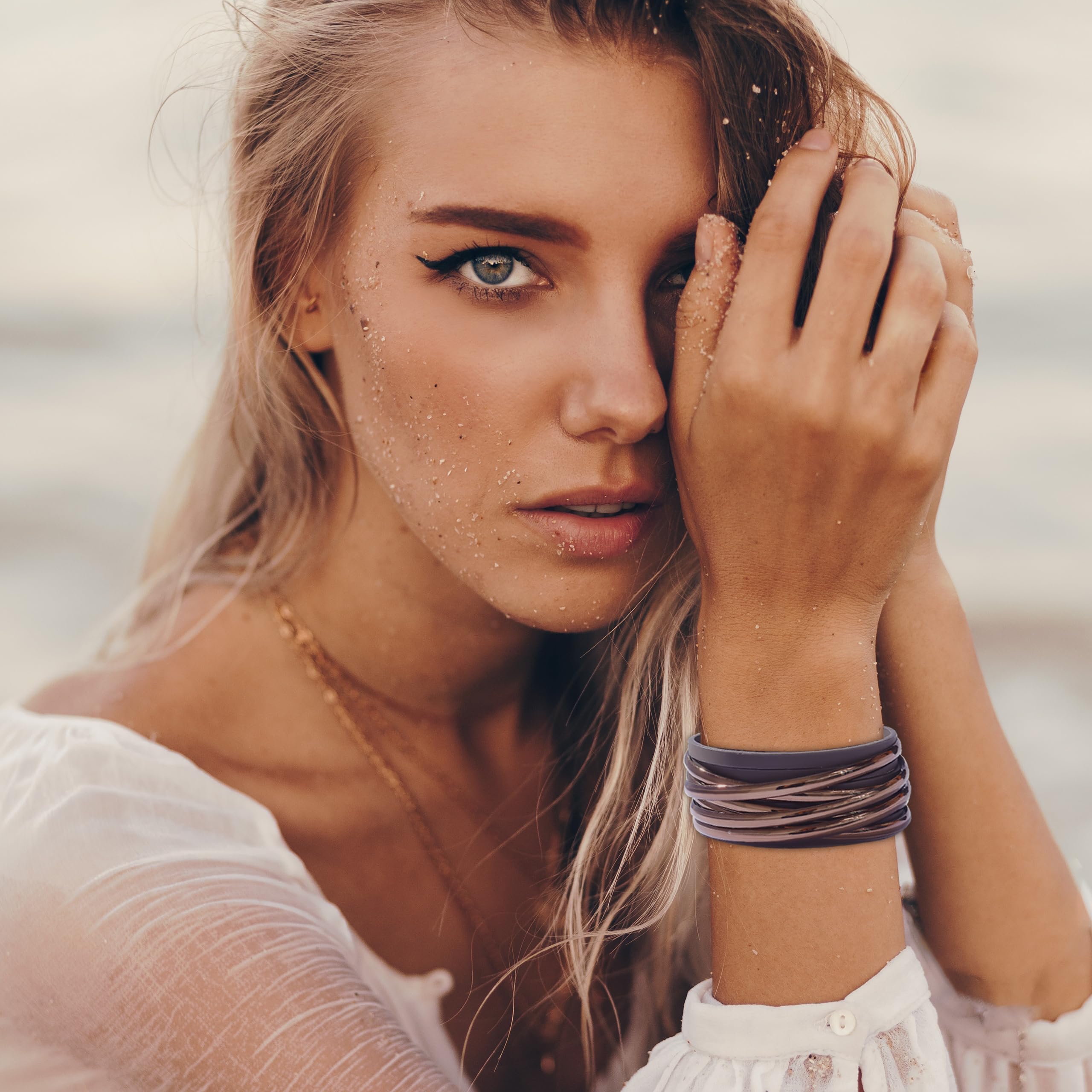 Boho Leather Wrap Bracelets for Women - Trendy Stackable Infinity Bracelets with Clasp - Handmade Adjustable Bangle Jewelry - Perfect for Festival, Beach, and Everyday Wear