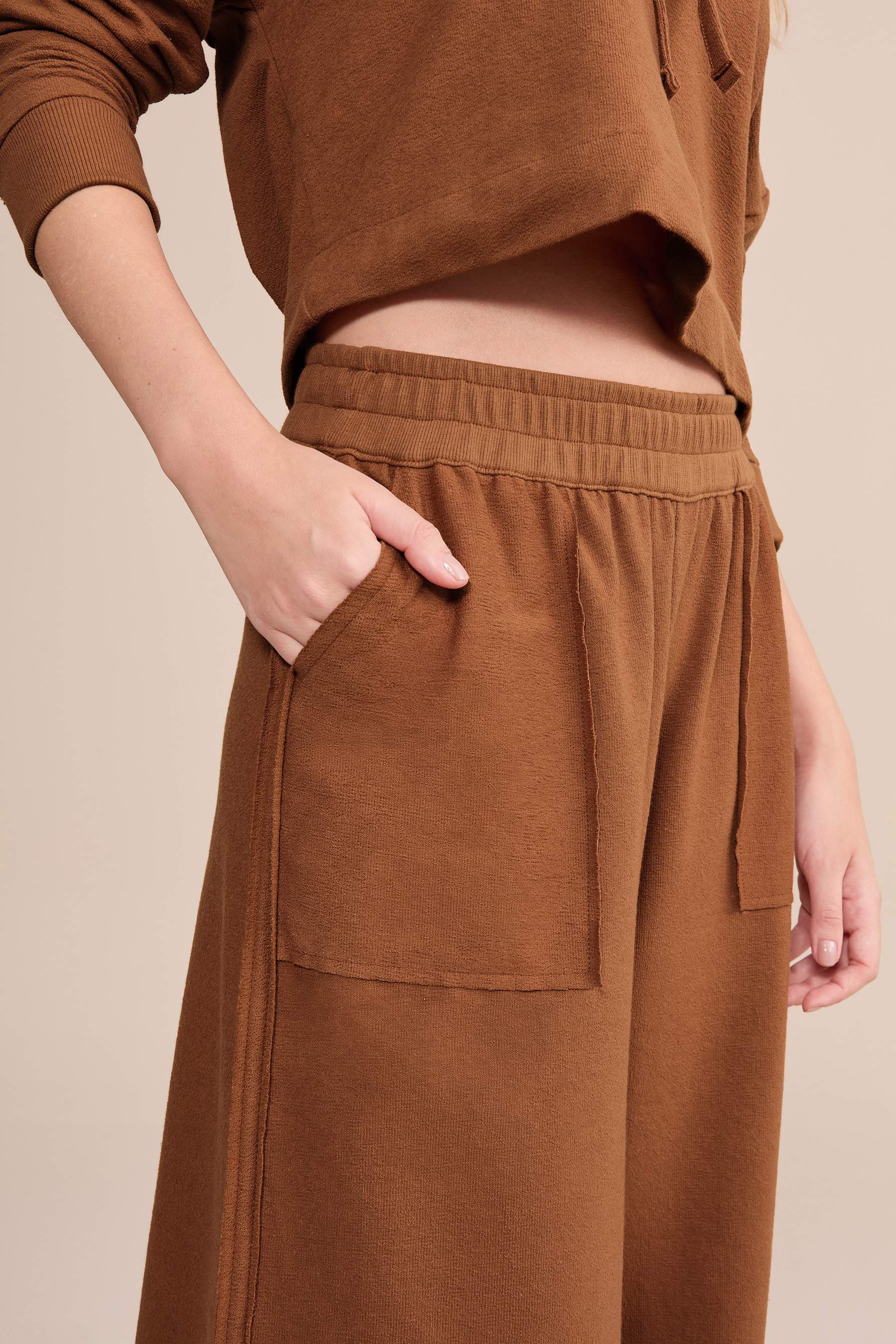 Soft Pure Wide Leg Cropped Pants for Women - Comfortable High Waist Linen Trousers - Perfect for Summer, Office & Casual Wear
