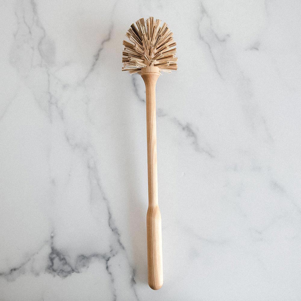 Eco-Friendly Wooden Toilet Brush Replacement Head - Sustainable Bathroom Cleaning Tool for Home & RV Use