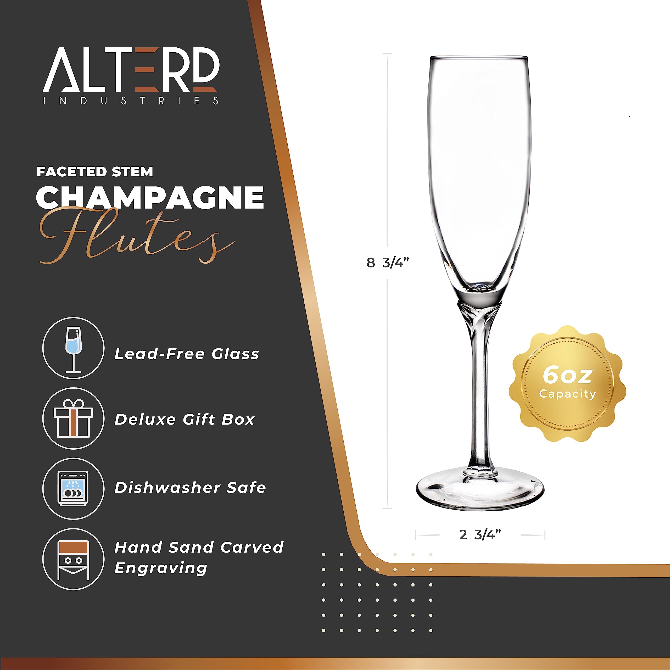Personalized Hawaiian Islands Champagne Flutes for Wedding & Couples - Hawaii, Maui, Oahu Island Wedding Gift with Faceted Stem & Keepsake Box - Perfect for Anniversaries, Bridal Showers, and Romantic Celebrations
