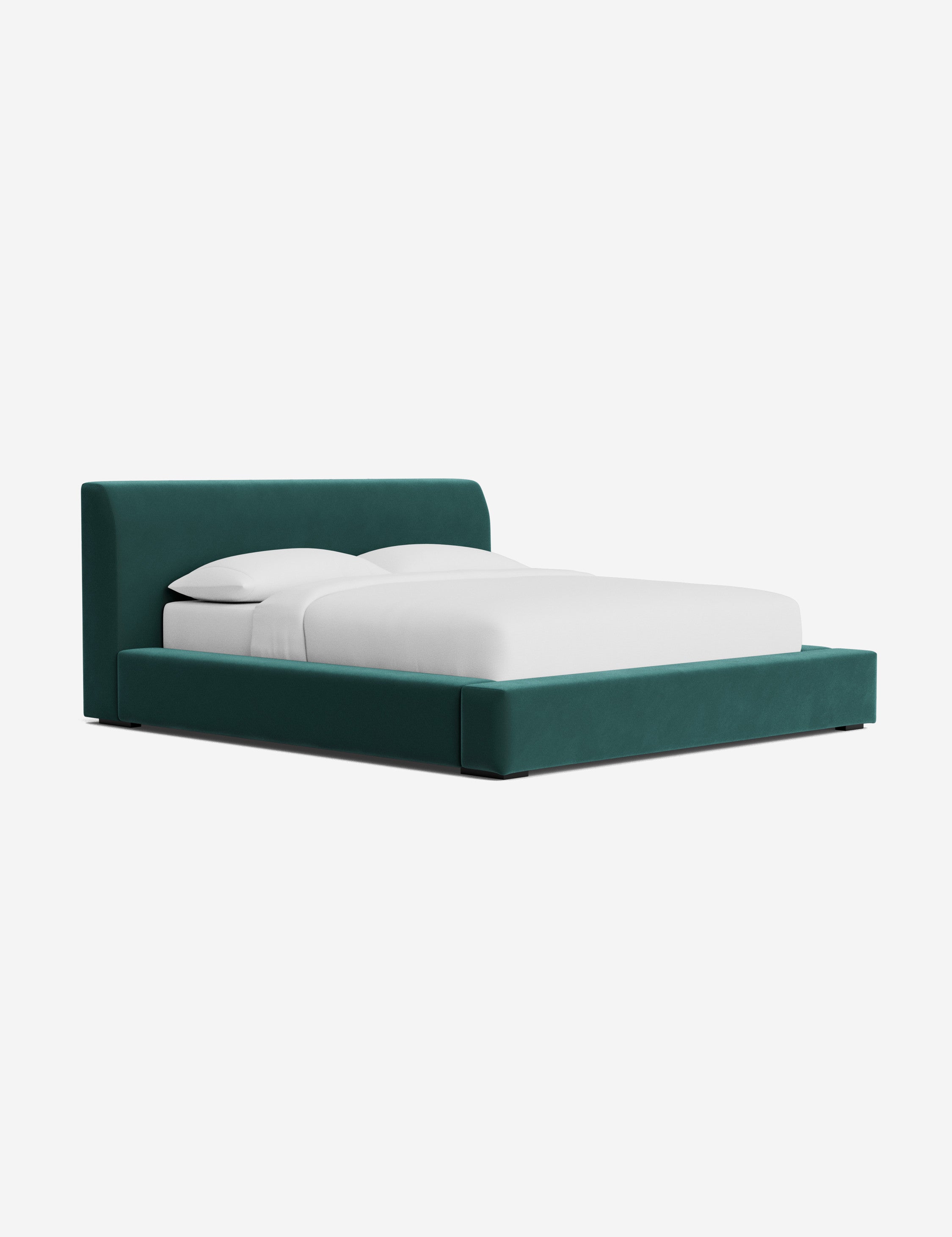 Clayton Platform Bed Frame - Queen Size, Modern Minimalist Wooden Bed with Sturdy Slat Support - Perfect for Bedroom, Guest Room, or Studio Apartment