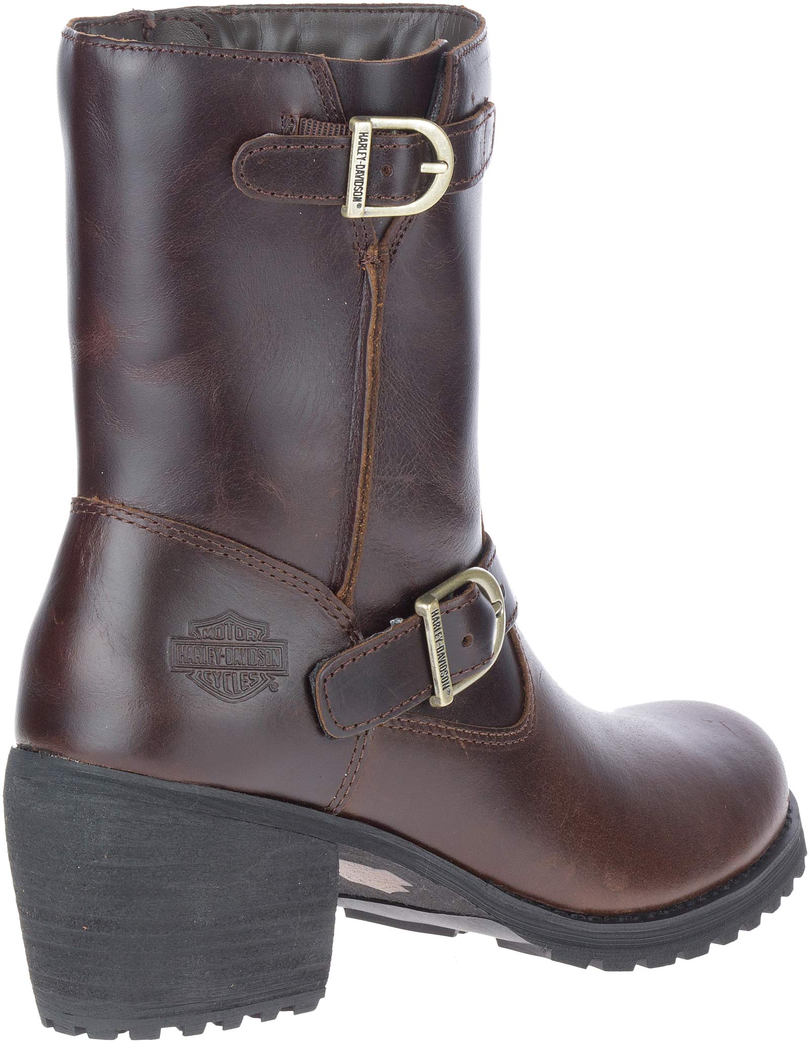 HARLEY-DAVIDSON Women's Lalanne Engineer Motorcycle Boots - Leather Biker Boots for Women - Perfect for Riding, Motorcycle Events & Casual Outfits