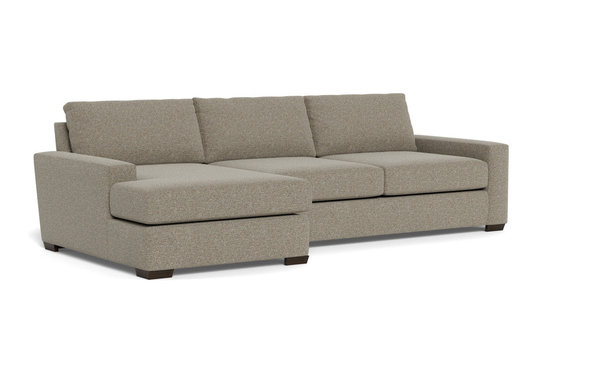 Mas Mesa 123 Deep Left Chaise Sectional Sofa - Modern L-Shaped Couch with Chaise Lounge for Living Room, Family Room & Home Theater - Comfortable Fabric Upholstery Sectional Sofa Set