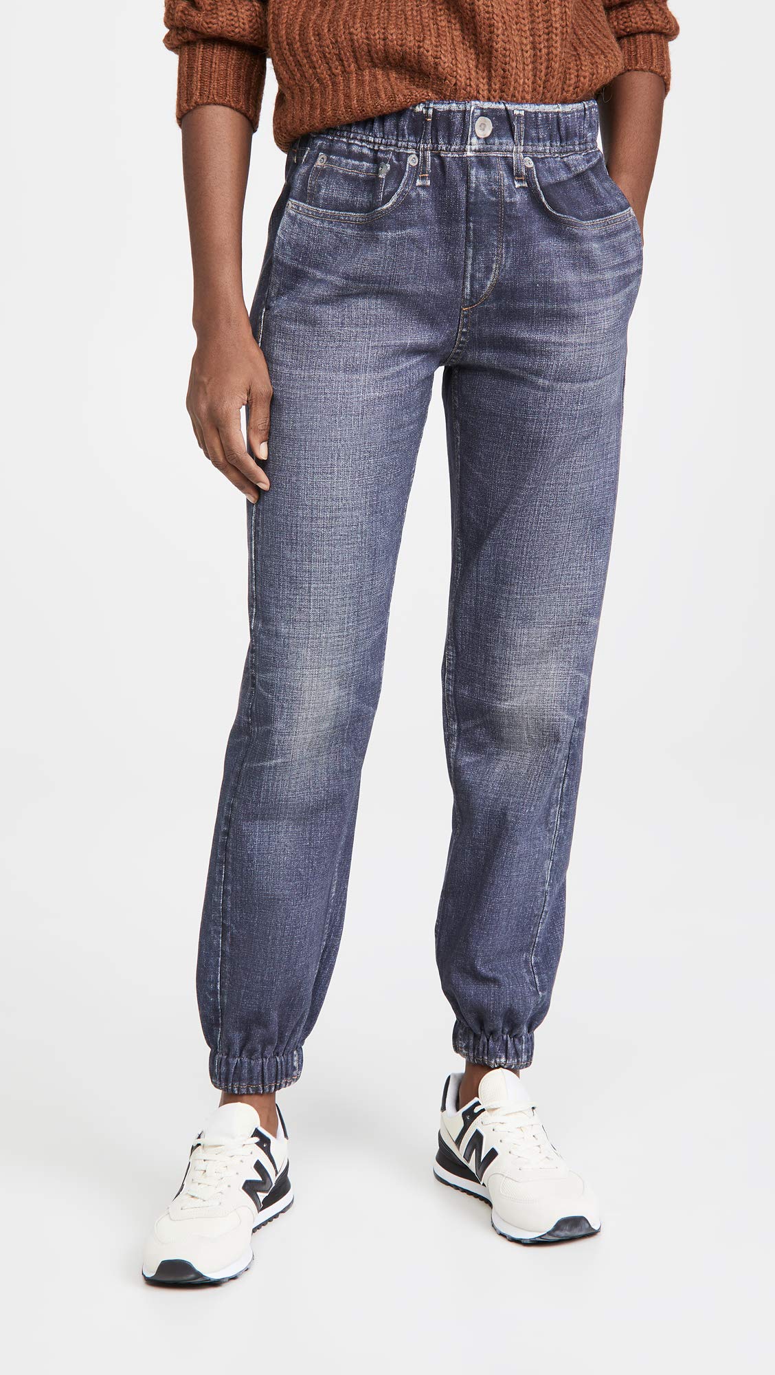 rag & bone Women's Miramar Joggers - High Waisted Casual Lounge Pants for Running, Yoga & Everyday Wear