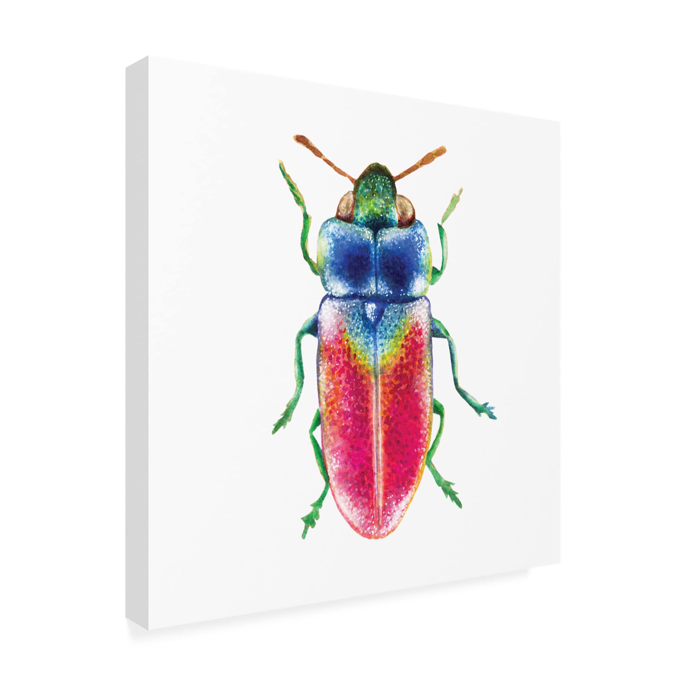Buggin Out III by Larisa Hernandez - Vibrant Canvas Wall Art Print for Home & Office Decor | Modern Abstract Painting for Living Room, Bedroom, or Workspace