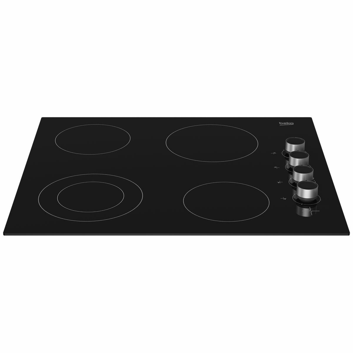 Beko 60cm Vitroceramic 4 Zone Electric Cooktop BCT601CG - Premium Induction Stove for Modern Kitchens | Perfect for Home Cooking, Baking & Entertaining