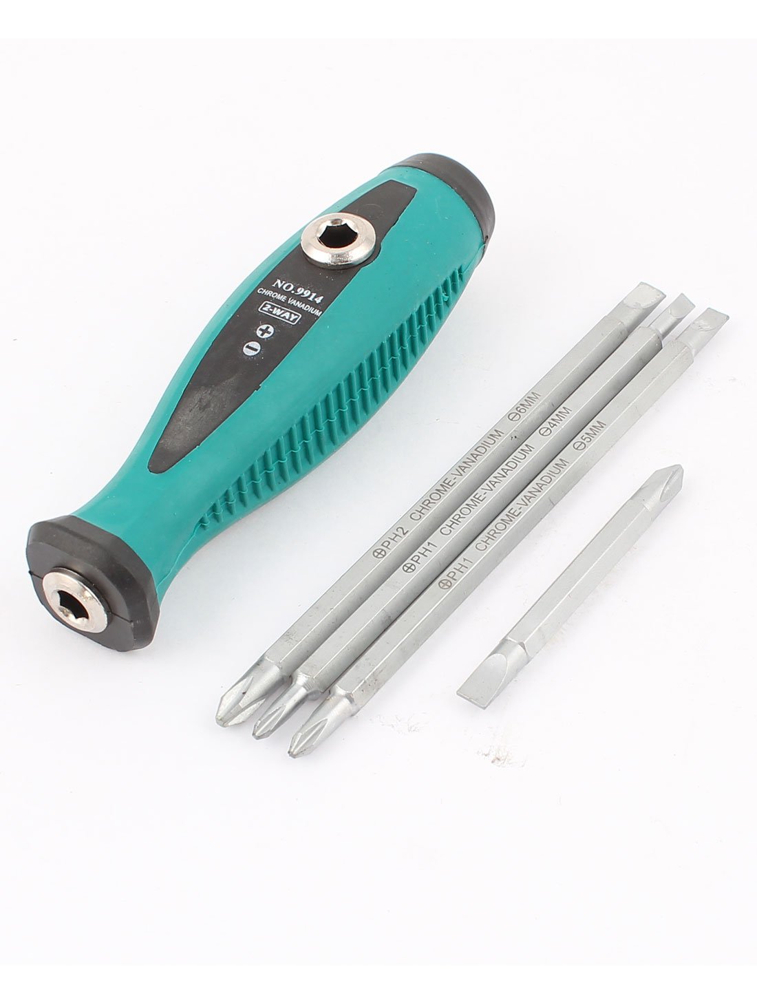 uxcell 4 in 1 Set - 4mm, 5mm, 6mm 2-Way Slotted Phillips Screwdriver with Ergonomic Handle - Perfect for Home Repair, Electronics, and DIY Projects