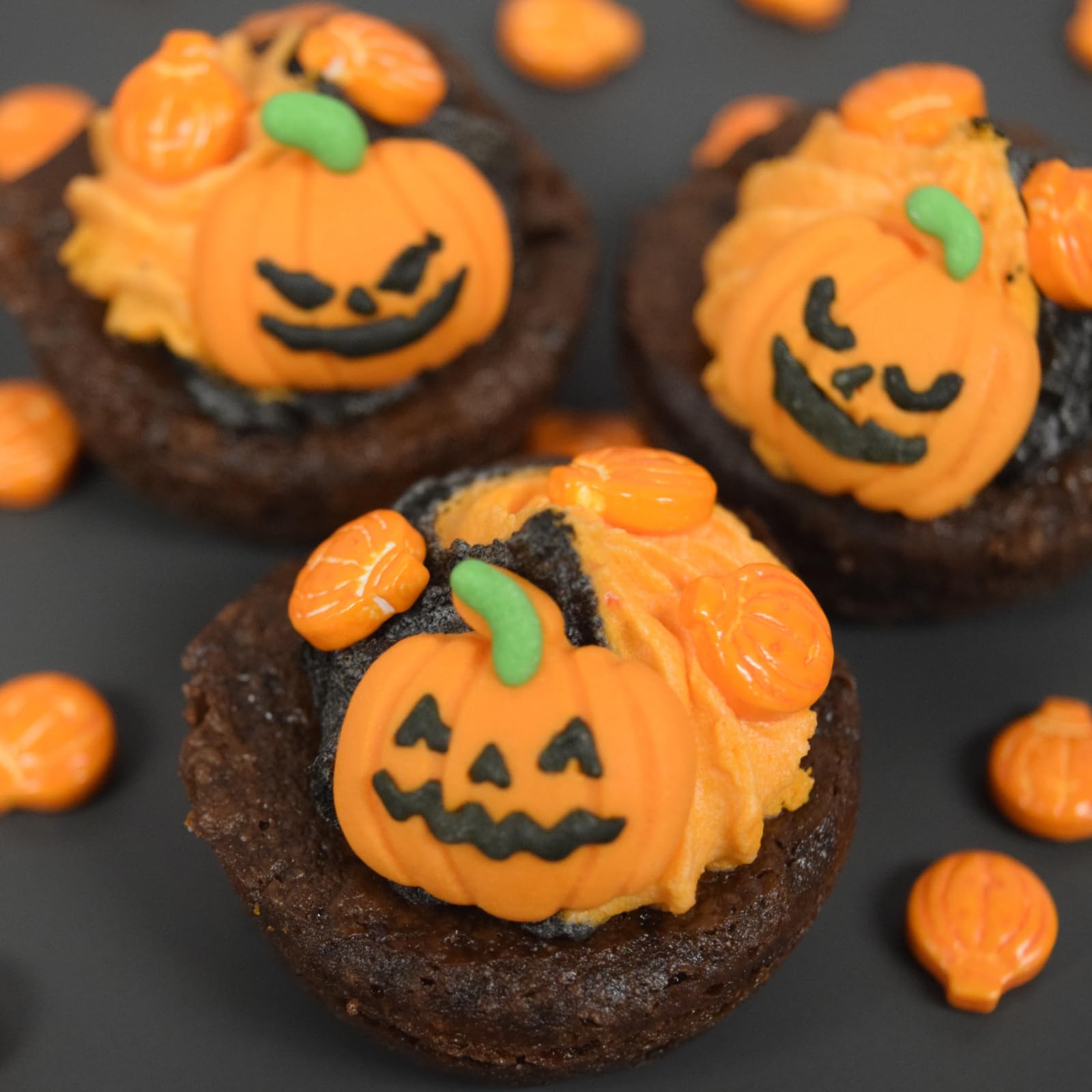Halloween Edible Cake Decorations - 15 Count Ghost & Pumpkin Candy Toppers for Cupcakes, Cookies & Cakes | Perfect for Halloween Parties, Baking & DIY Desserts