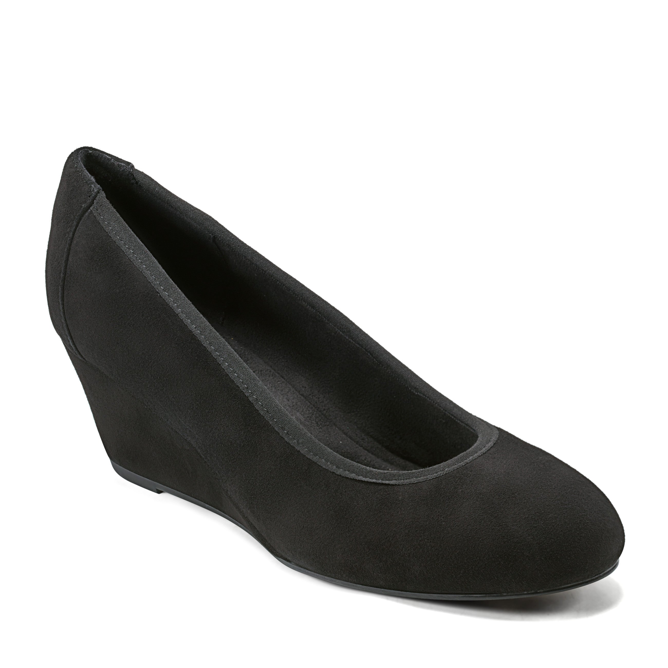 Women's Comfortable Rita Slip-On Wedge Shoes with Almond Toe - Perfect for Office, Party & Wedding Occasions