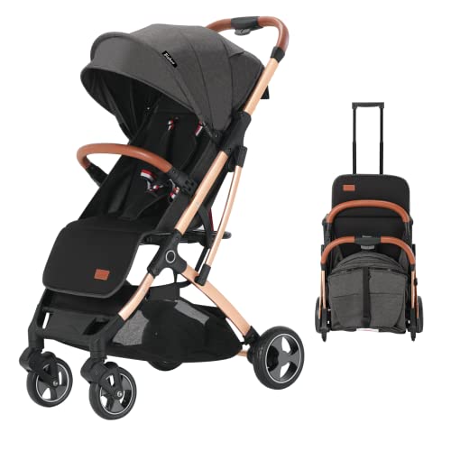 Blahoo Lightweight Baby Stroller - Compact Foldable Travel Stroller for Airplane & Toddlers | Perfect for Travel, Shopping & Daily Walks