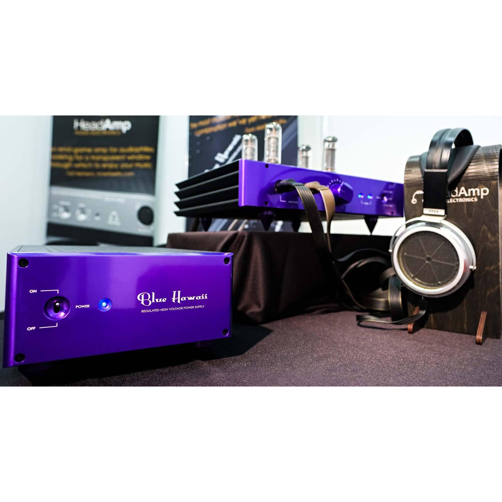 Blue Hawaii Special Edition Electrostatic Headphone Amplifier - Premium Audiophile HeadAmp for Stax Headphones | Perfect for Home Listening Studios & High-End Audio Systems