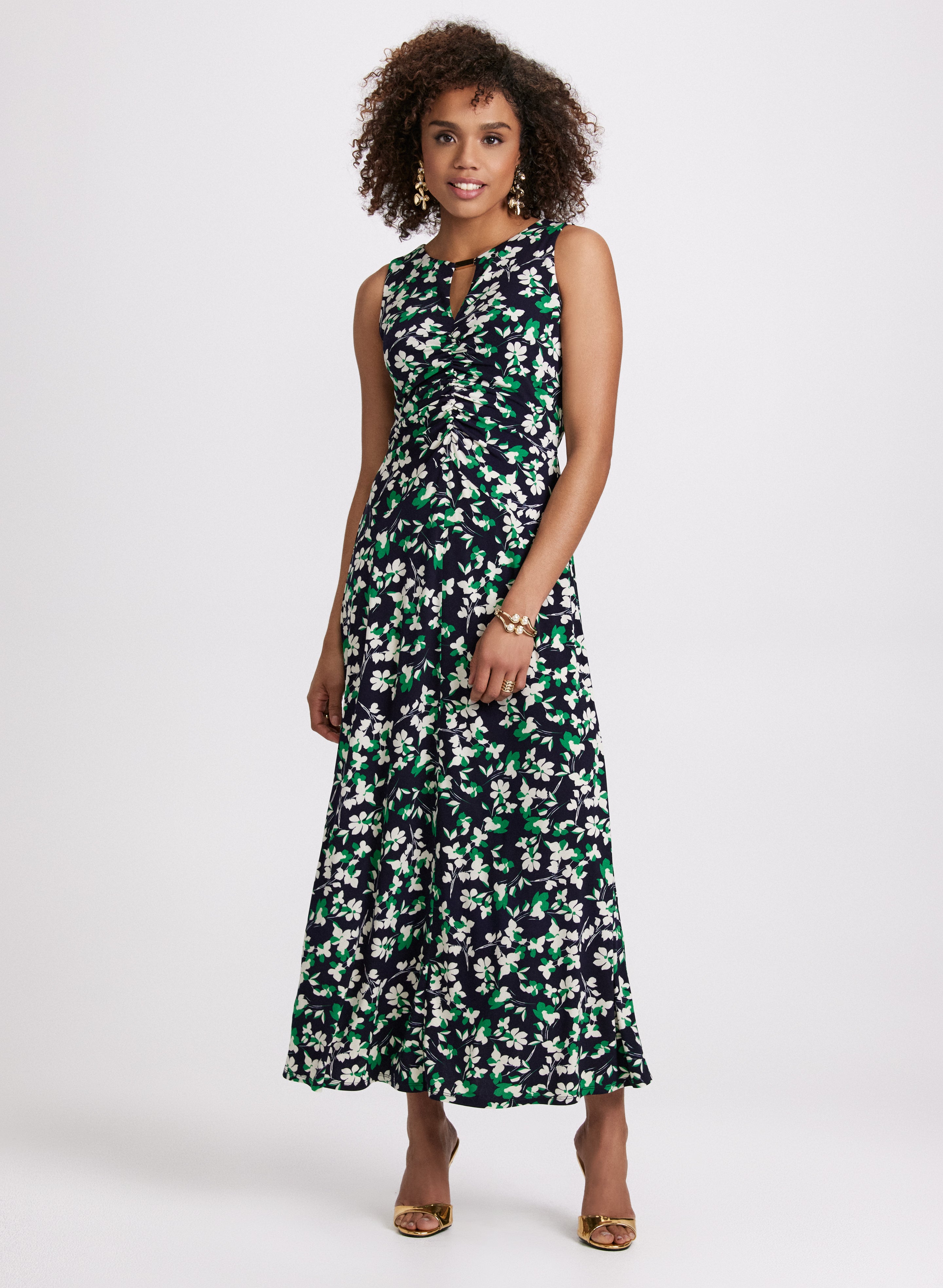 Floral Jersey Dress for Women - Soft & Comfortable Summer Maxi Dress - Perfect for Beach, Vacation & Casual Wear