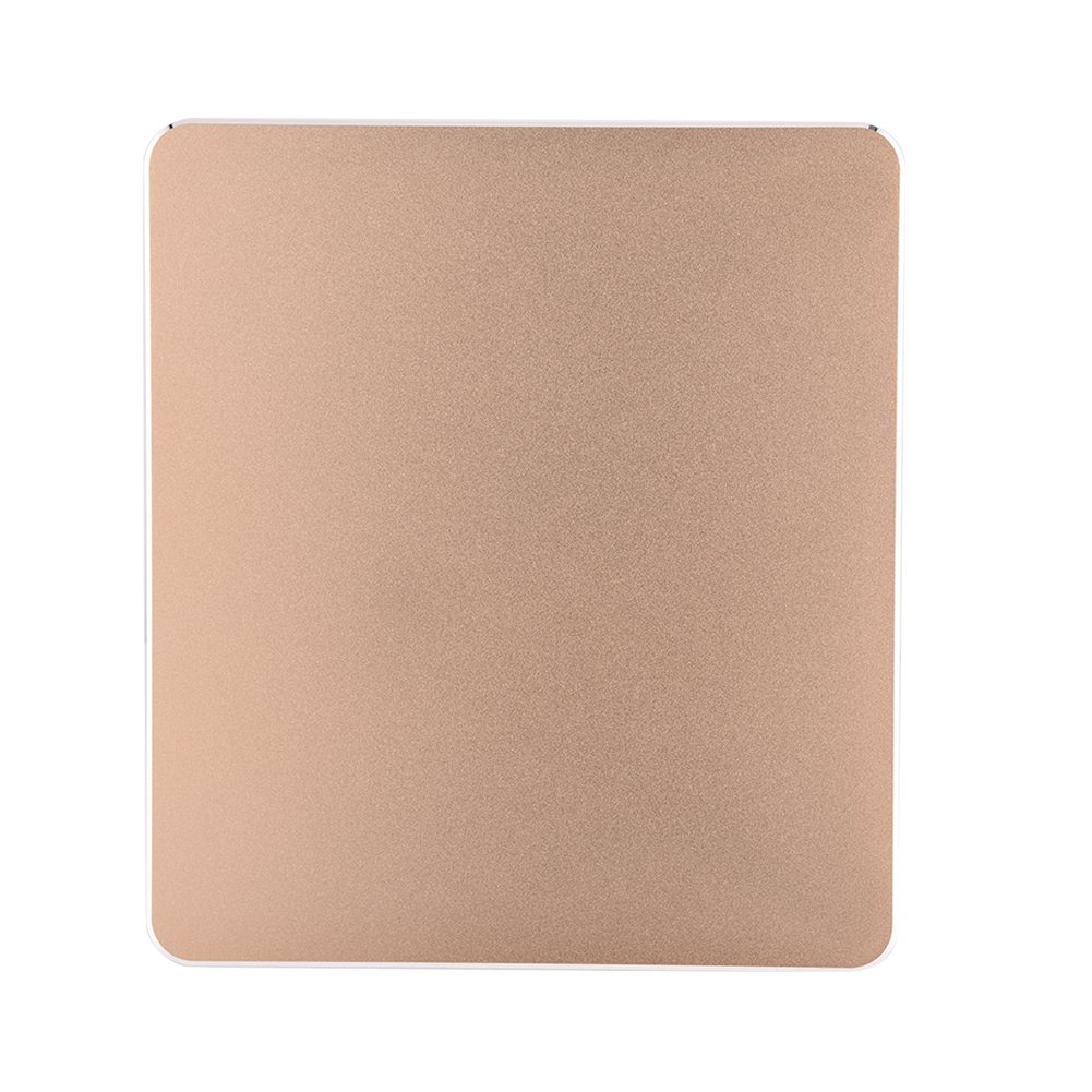 Premium Aluminum Alloy Non-Slip Gaming Mouse Pad - Double Sided Smooth & Precise Control - Gold Edition - Perfect for PC, Laptop, Office & Esports Gaming