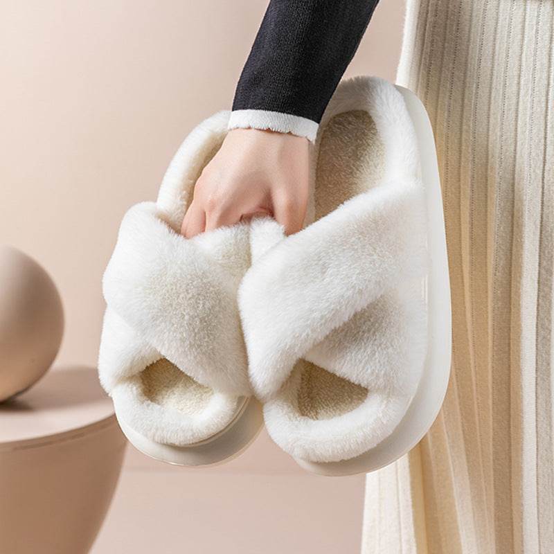 CozyTwist: Ultra Soft Criss Cross Cloud Slippers for Women - Comfortable House Shoes for Relaxing at Home, Lounging & Yoga