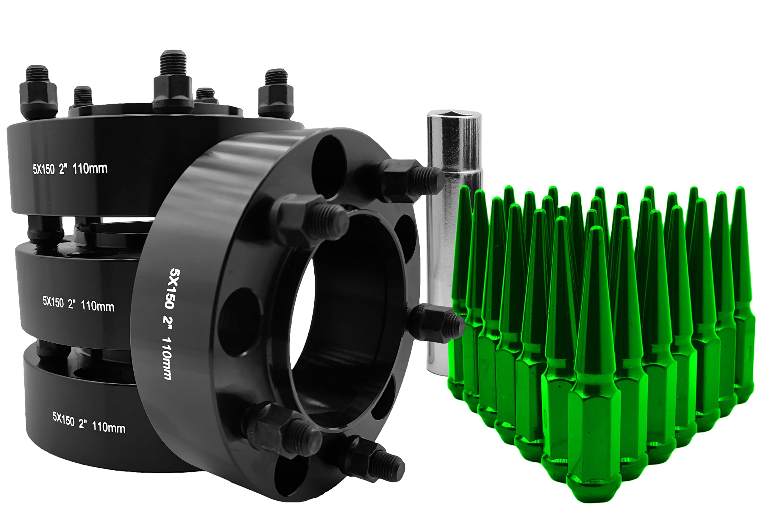 4 Pc 5x150mm Hub Centric Wheel Spacers & Adapters Kit - 2