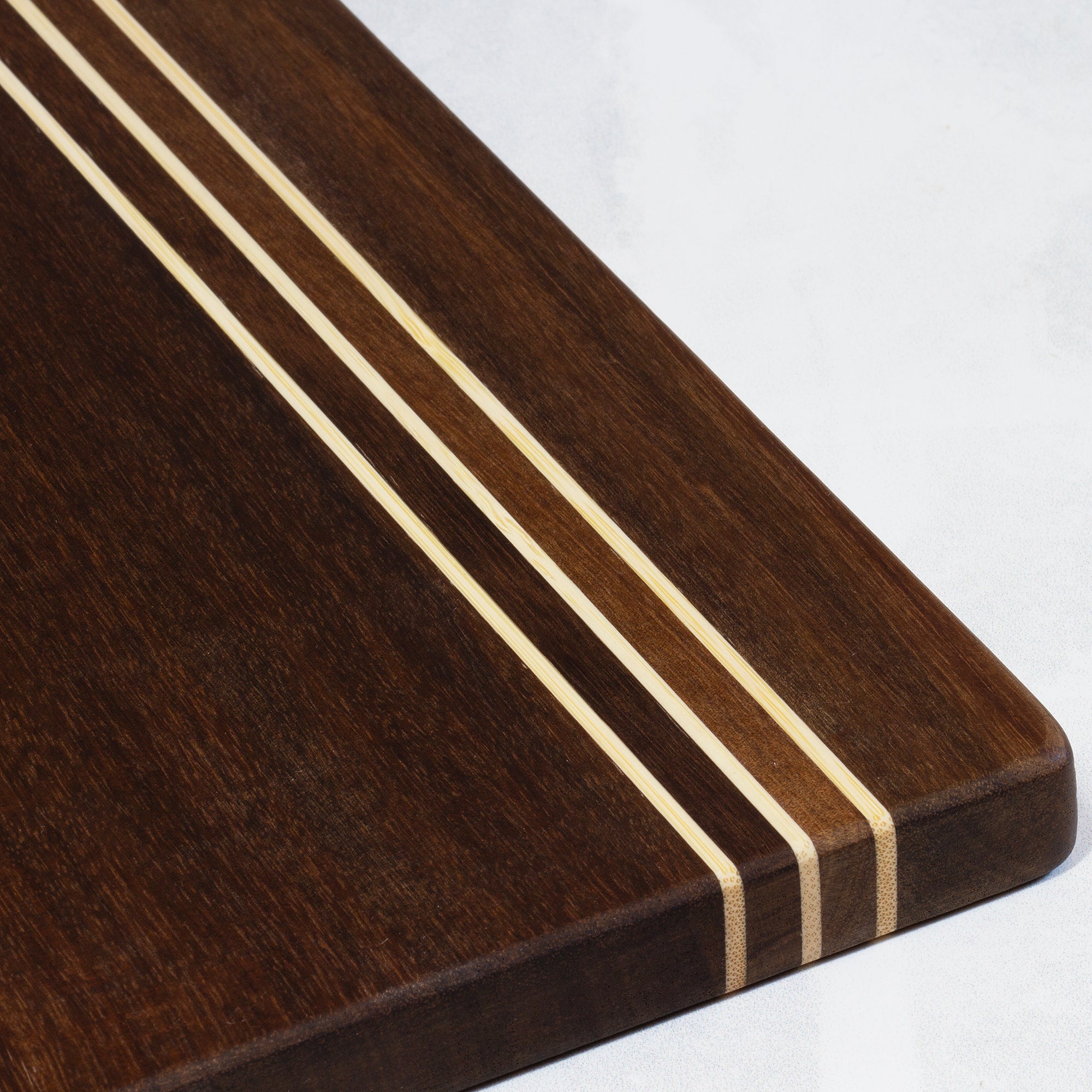 Rock & Branch® Acacia Wood Pinstripe Stand Up Paddle Board - Premium SUP for Lakes, Rivers & Ocean Paddling