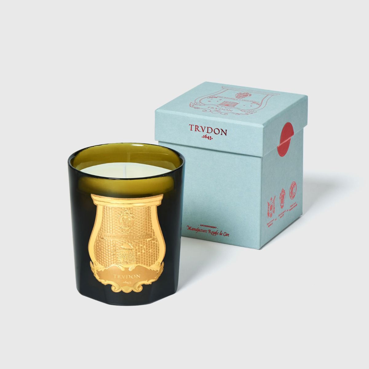 Cire Trudon Ernesto Luxury Scented Candle - Premium Soy Wax Candle with Leather & Tobacco Fragrance for Home, Office & Gift Giving