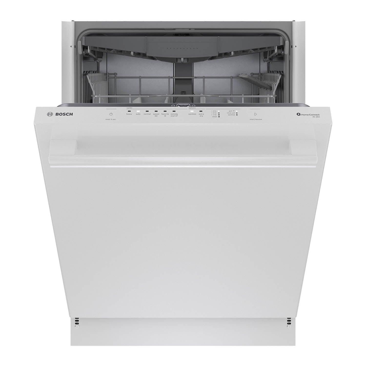 Bosch 24 Inch Smart Dishwasher with Home Connect - Stainless Steel Interior, Third Rack & Quiet Operation (SHX5AEM2N) - Perfect for Modern Kitchens & Large Families
