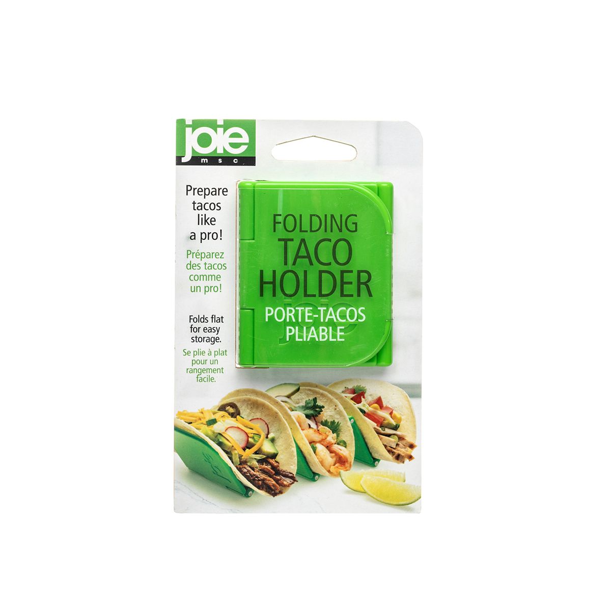 Joie Folding Taco Holder - 6 Pack Taco Stands for Party, Kitchen & Picnic | Space-Saving Taco Shell Rack for Nachos, Tacos & Tortillas | Perfect for Taco Tuesday, Mexican Food Night & Family Gatherings