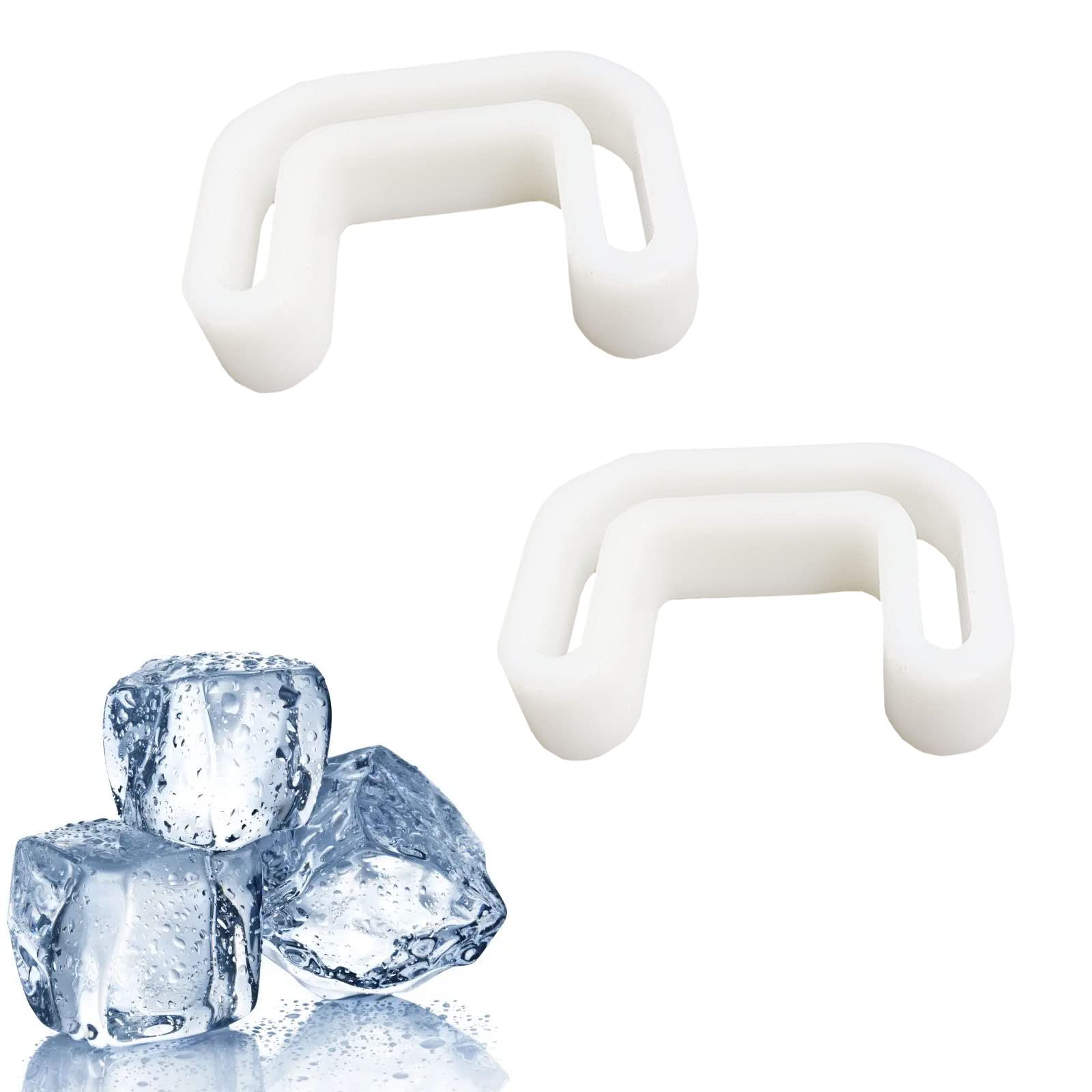 PIAOLGYI 2-Pack White Ice Scoop Holder for Frigidaire Countertop Ice Maker - Compatible with EFIC117-SS 26lb Model (Scoop Not Included) | Perfect for Kitchen, Bar, RV & Outdoor Entertaining