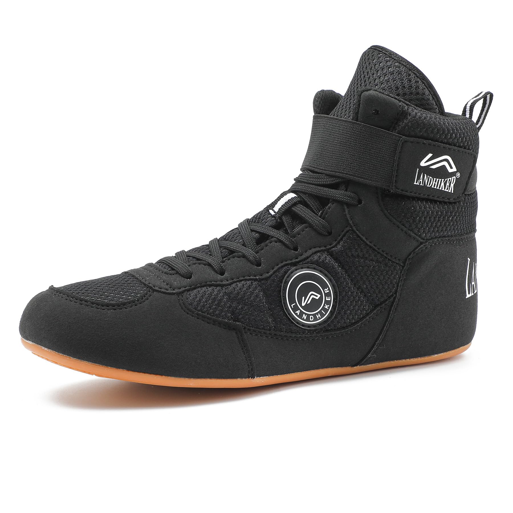 Best Men's Wrestling Shoes - Black Boxing & MMA Training Shoes for Grappling, Martial Arts & Gym Workouts