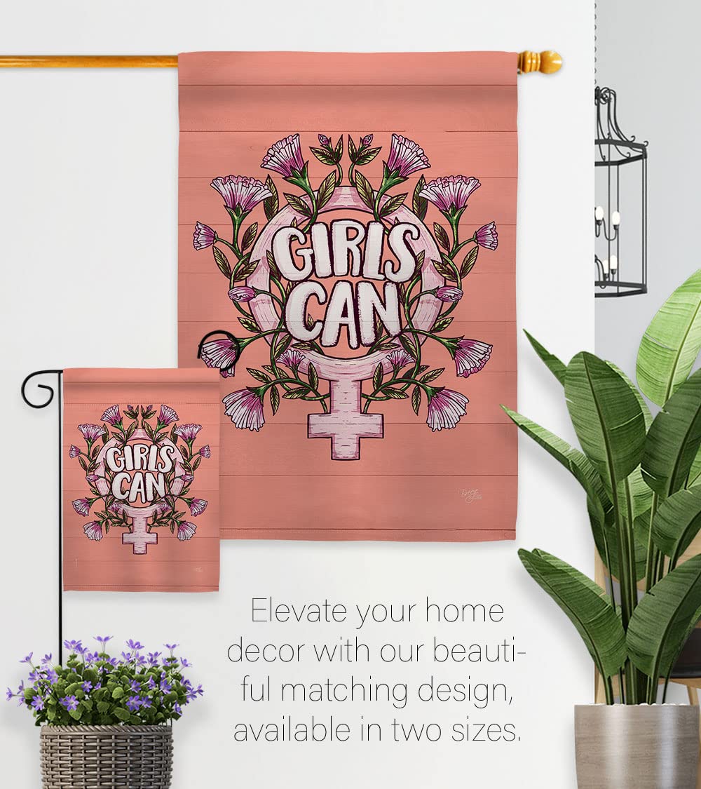 Feminist House Flag - Double-Sided Yard Decor for Women's Movement