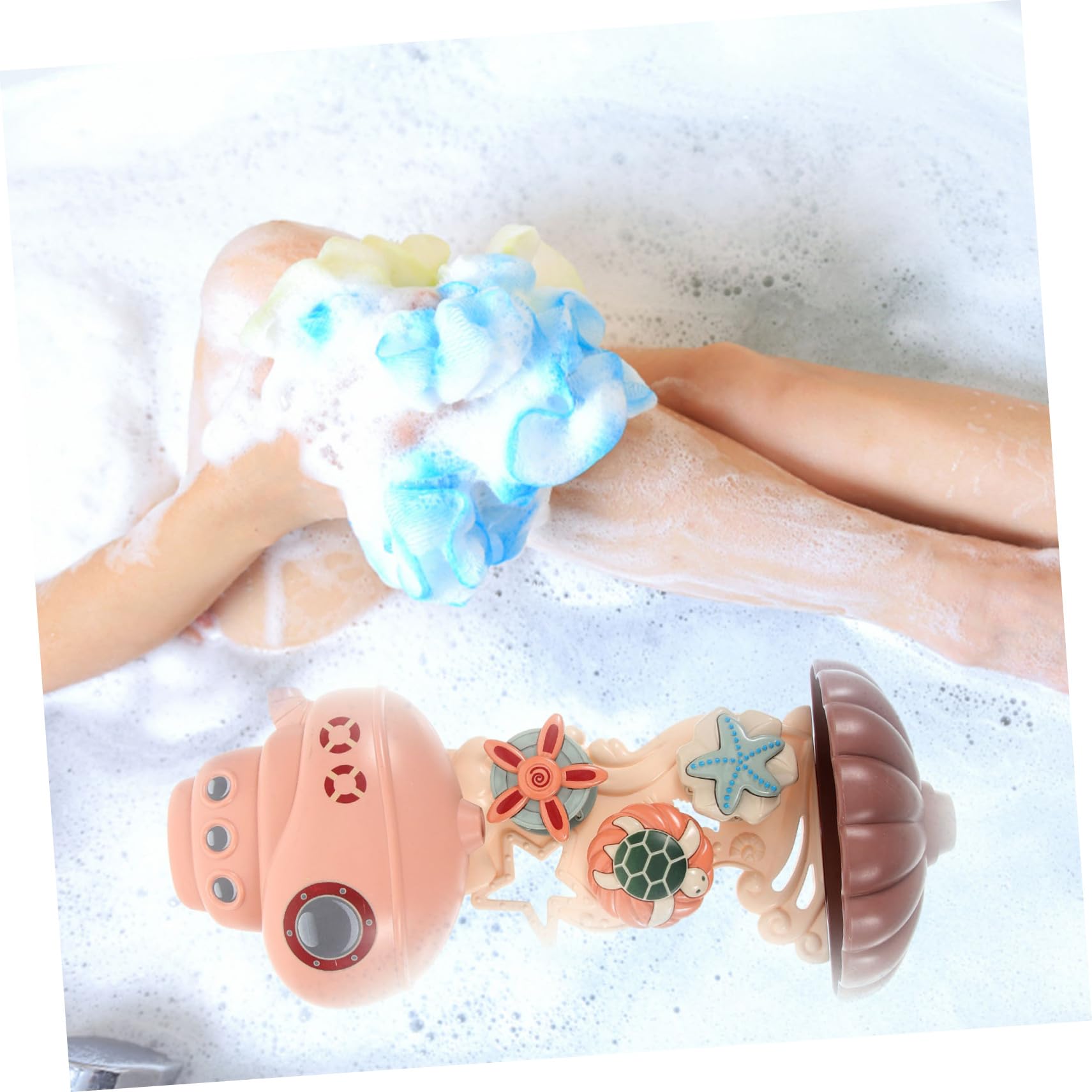 WHAMVOX Cartoon Water Cart Bath Toy Set for Kids - Fun Floating Water Play Toys for Bathtub, Pool & Outdoor Play - Safe ABS Plastic for Toddlers & Babies