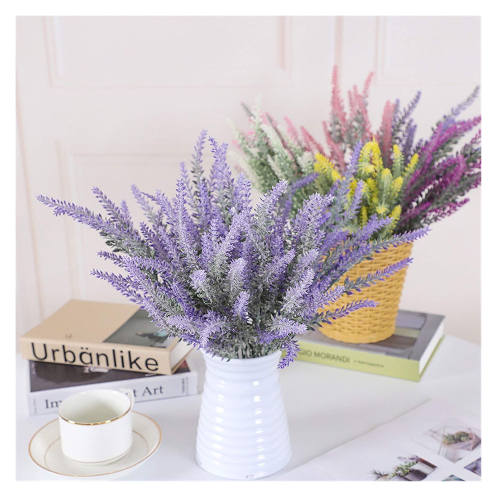 Lavender Artificial Silk Flowers Bouquet - 1 Pack Violet Fake Plants for Home Decor, Wedding, Party & Cereal Decoration | Long-Lasting Floral Arrangement for Centerpieces, Tablescapes & Gift Giving
