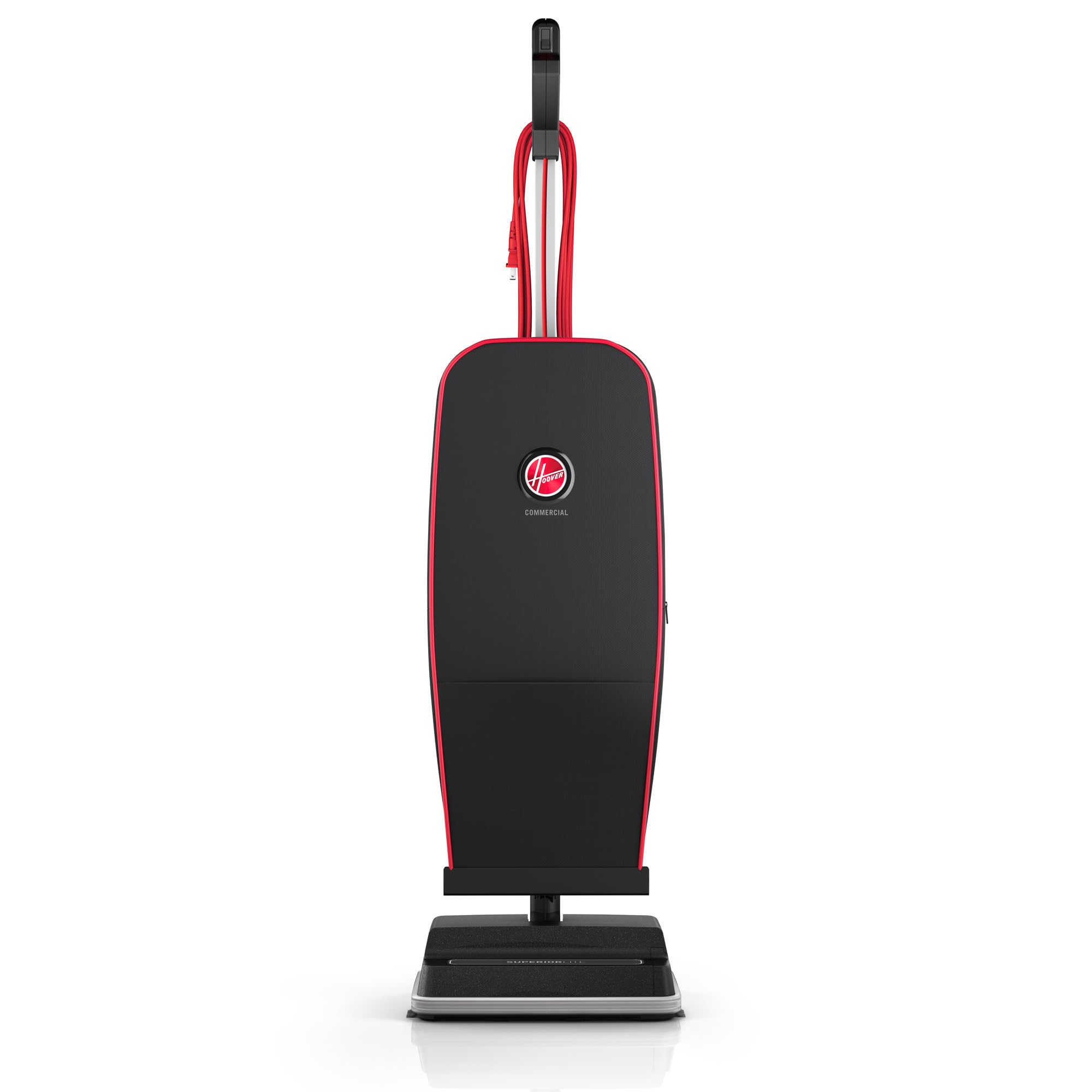 Hoover Commercial CH50200 Superior Lite Upright Vacuum Cleaner - Professional Bagged Pro Grade for Carpets & Hard Floors - Office, Home & Commercial Cleaning - Black