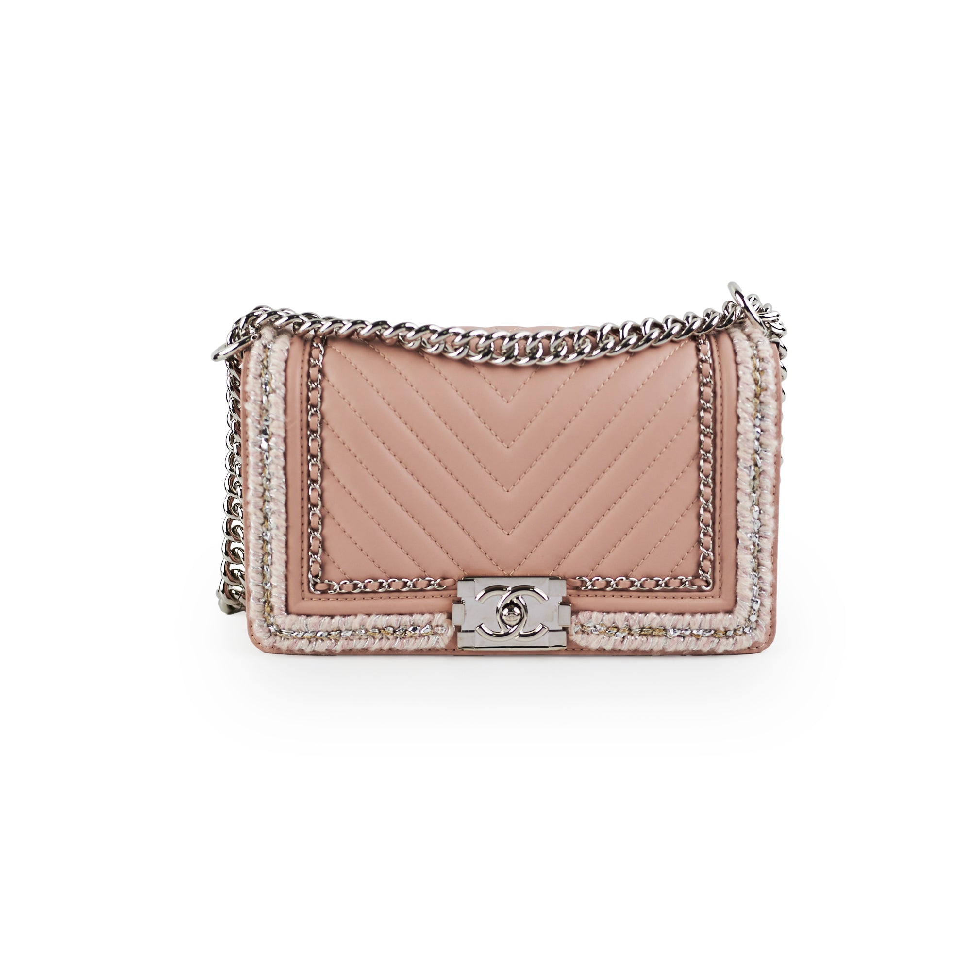 Chanel Old Medium Boy Bag in Pink - Luxury Quilted Leather Crossbody Bag for Women | Perfect for Date Night, Parties & Special Occasions