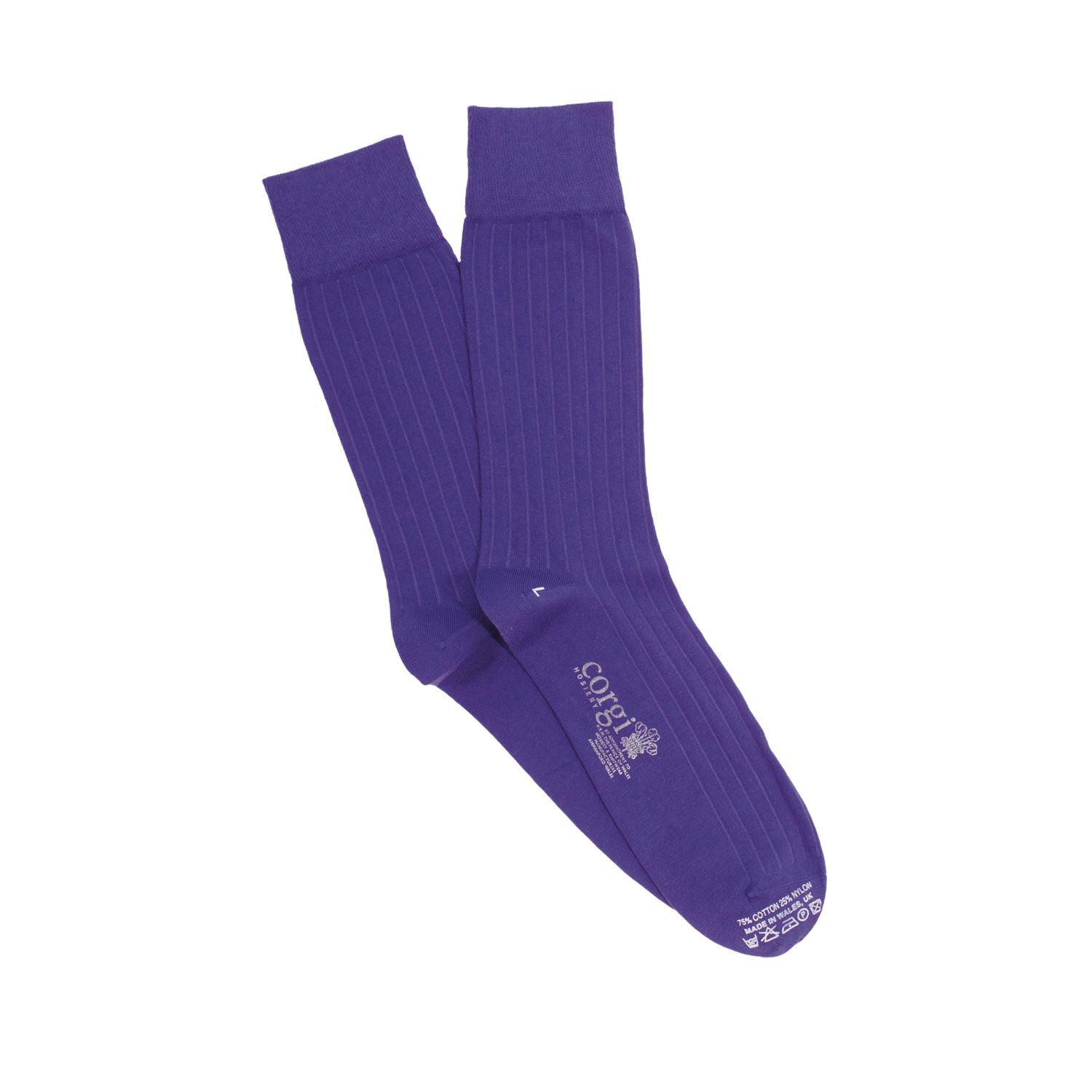 Brecon Ribbed Cotton Socks for Men - Soft & Comfortable Casual & Dress Socks - Perfect for Work, Travel & Everyday Wear