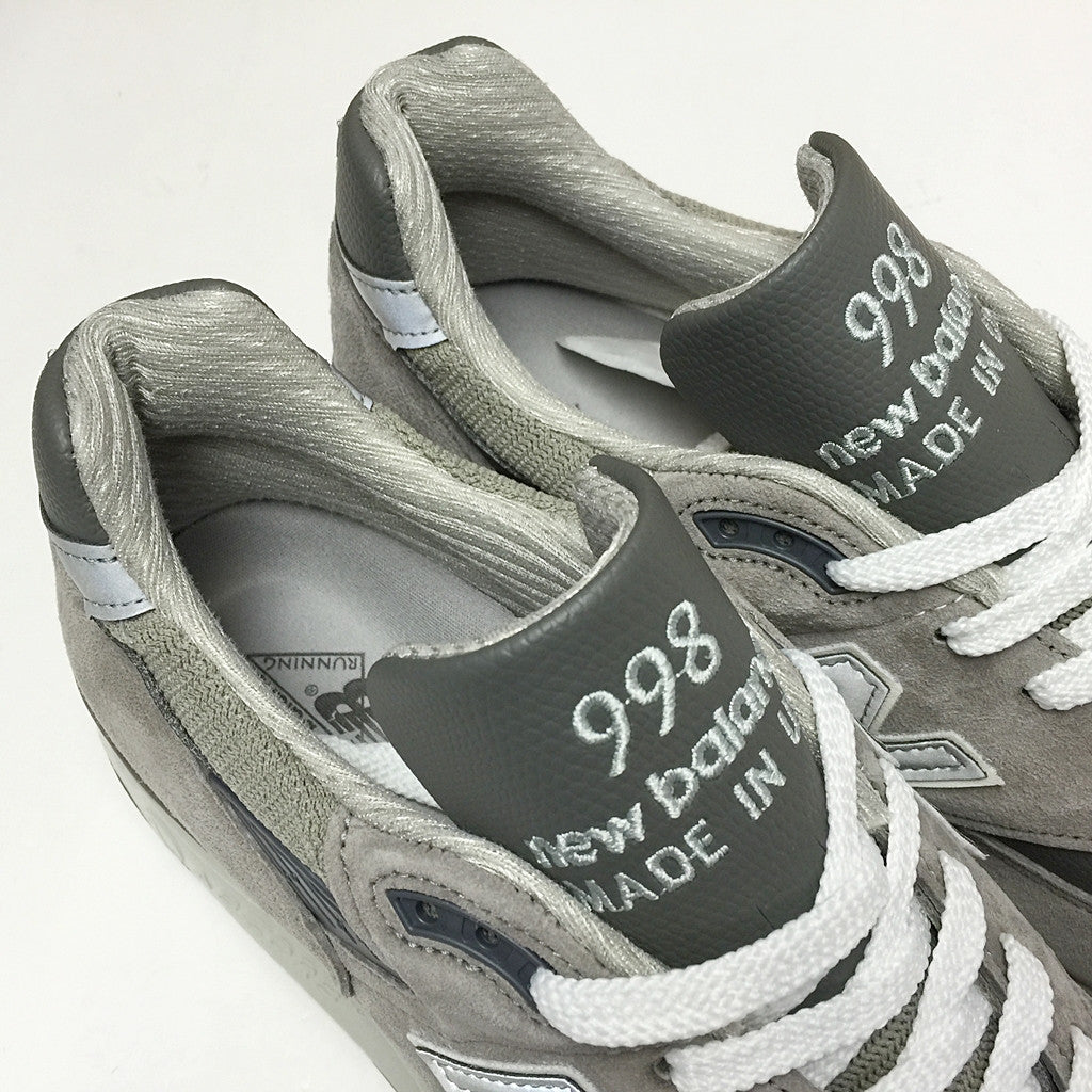 New Balance M998 Grey & White Original Made in USA - Premium Running Shoes for Men & Women - Perfect for Jogging, Gym Workouts & Casual Wear