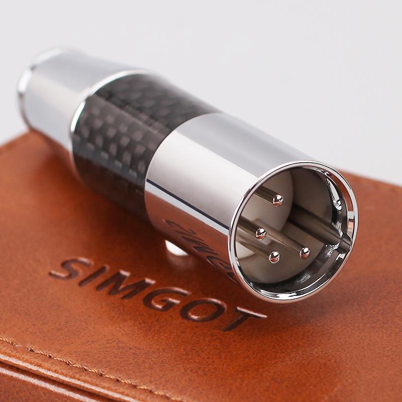 Premium Zephone DAC Decode 4-Pin Male XLR to 2.5/3.5/4.4mm Balanced Female Audio Adapter - Carbon Fiber Converter Plug for Professional Studio Headphones & Hi-Fi Audio Systems