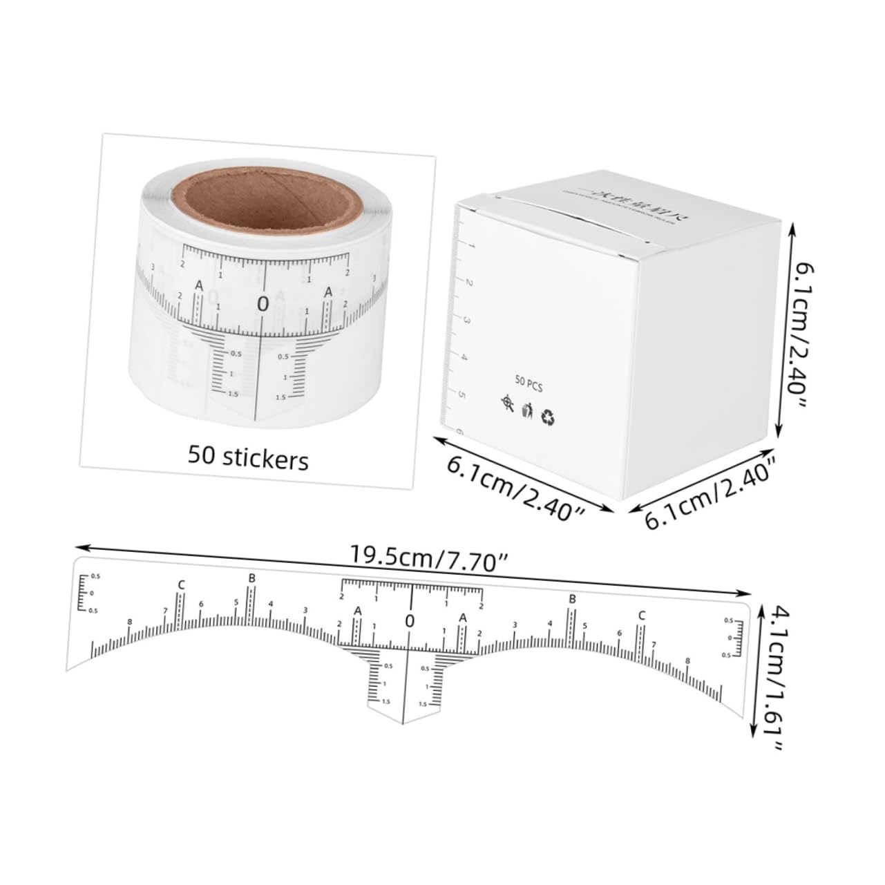 FRCOLOR 150 Pcs Eyebrow Stickers, Eyebrow Guide Stencil, Eyebrow Shaping Tool, Transparent Eyebrow Positioning Stickers – Perfect for Eyebrow Makeup, Shaping, and Symmetry – Ideal for Home, Salon, and Professional Use