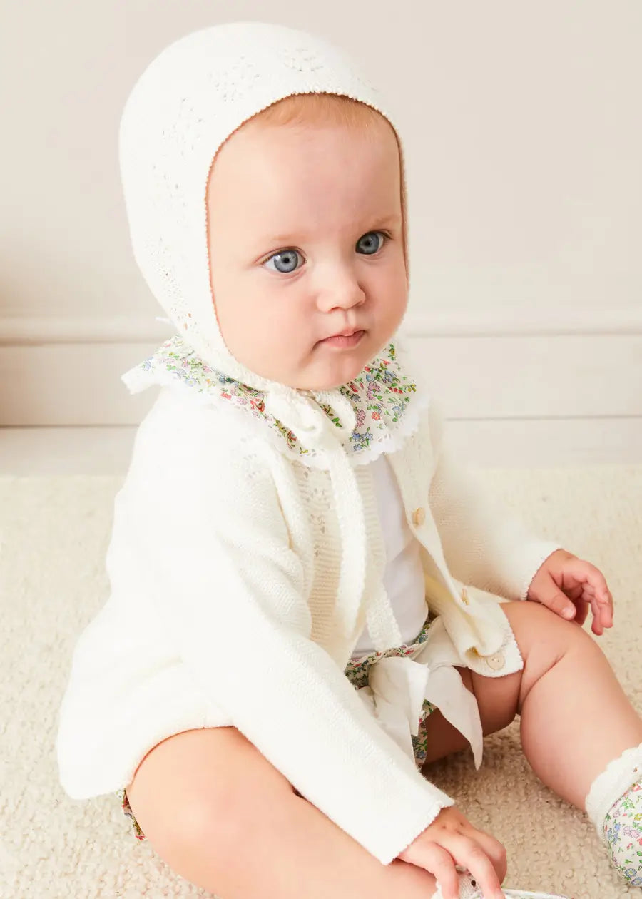 Cordelia Embroidered Double Collar Baby Bodysuit - Pink Liberty Fabric for Girls (1 Month to 3 Years) | Perfect for Special Occasions, Photo Shoots & Everyday Wear