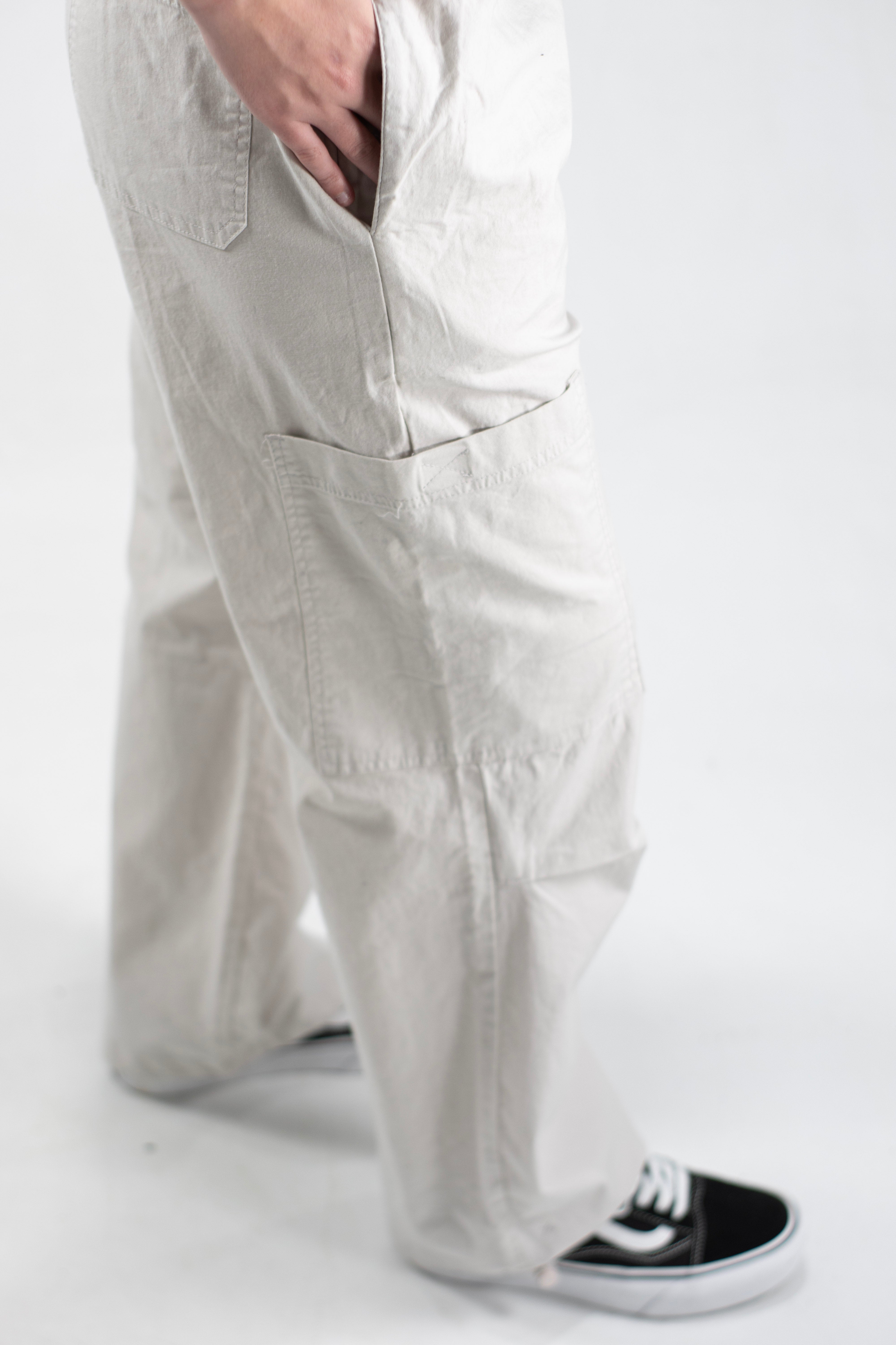 OCN M Oslo White Cargo Pants for Men - Stylish & Comfortable Outdoor Hiking & Casual Wear
