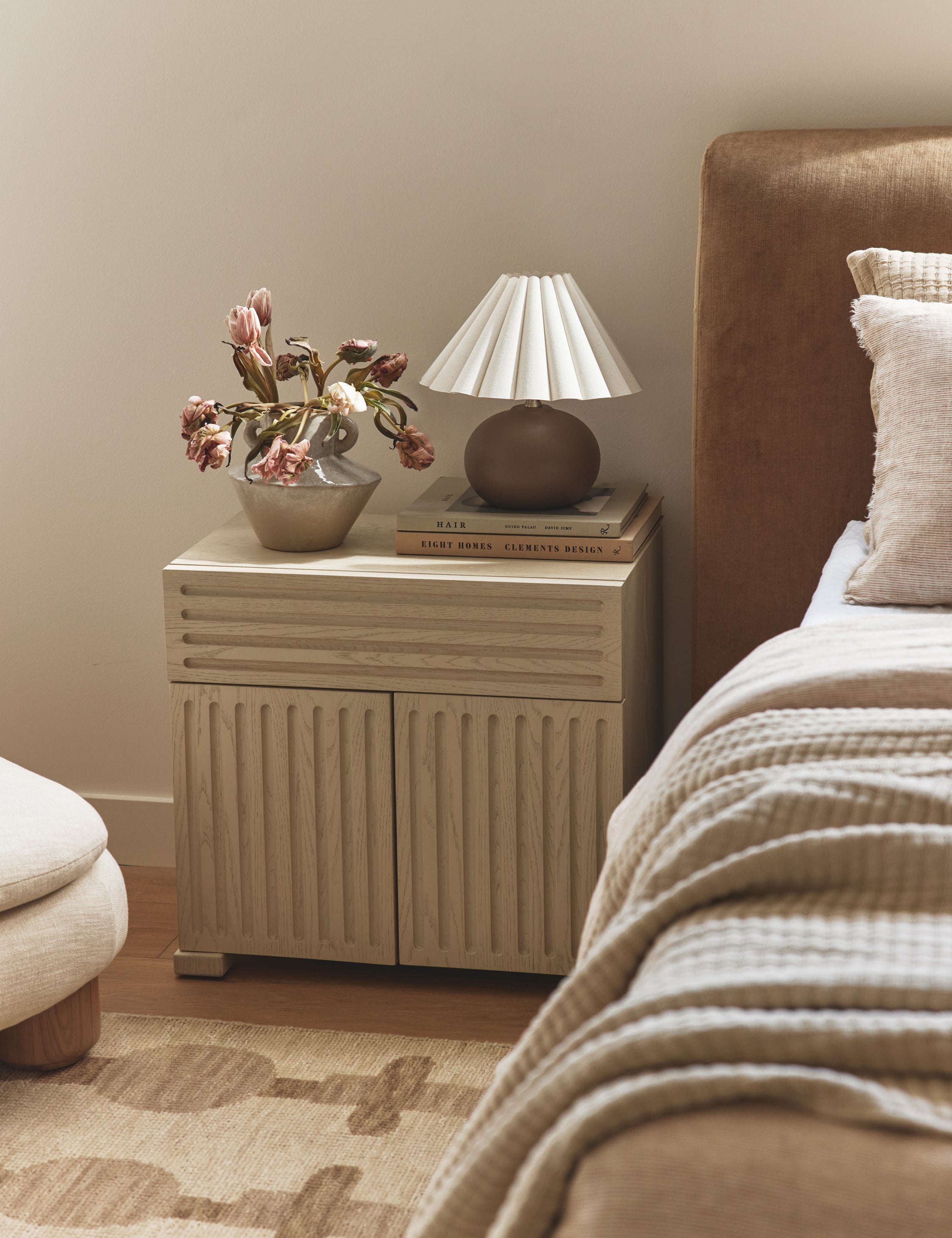 Beck Nightstand - Modern Bedside Table with USB Ports & Storage Drawer, Perfect for Bedrooms, Guest Rooms, and Small Spaces