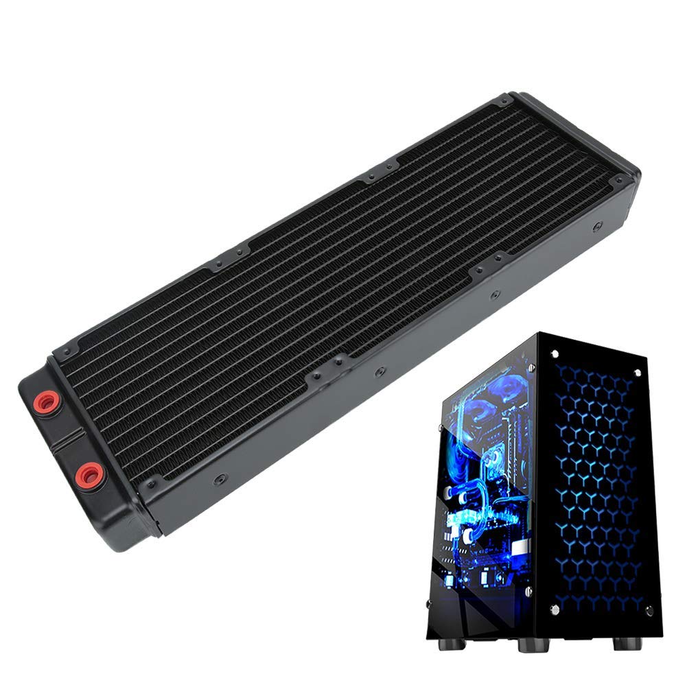 High Performance 45mm Double Layer Copper Water Cooling Radiator - Efficient PC Liquid Cooling Heat Sink for Gaming Computers & Workstations | Perfect for Custom Water Cooling Loops and Overclocking Systems