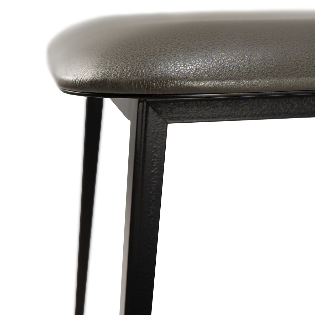 Premium DC Leather Dining Chair - Modern PU Leather Upholstered Seat with Sturdy Metal Legs - Perfect for Kitchen, Dining Room, and Home Office Use