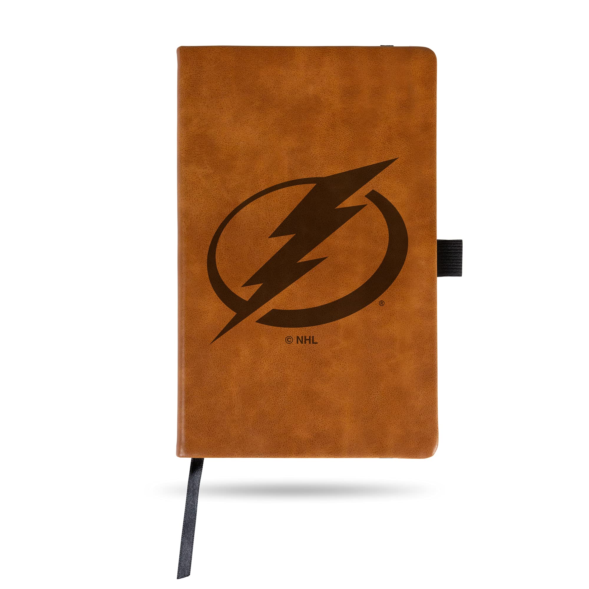 Tampa Bay Lightning NHL Laser Engraved Brown Notepad Journal - 8.25