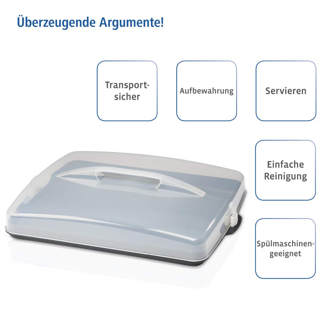 Stackable Tray Bake Box for Food Transport & Storage