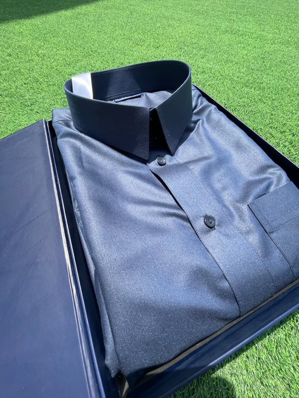 Premium Men's Navy Blue Qatari Thobe - Traditional Arabic Robe for Special Occasions & Daily Wear - Eid, Weddings, and Cultural Events
