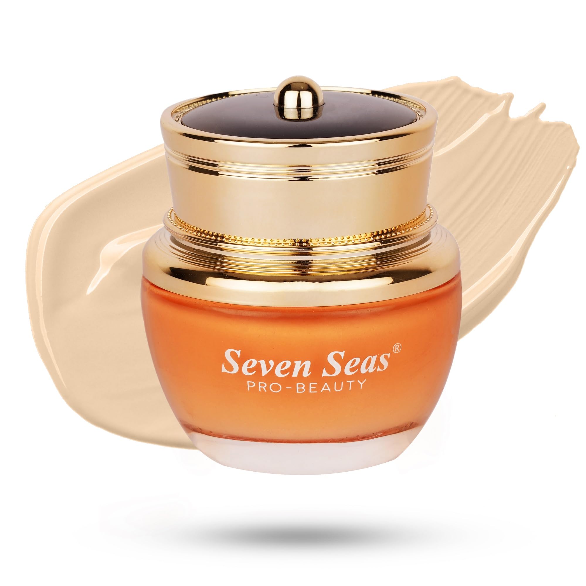Seven Seas Natural Matte Cream Foundation - Long Lasting, Weightless Full Coverage Makeup | Oil-Free, Waterproof Foundation 40g (Ivory Rose) | Perfect for Daily Wear, Special Occasions & Oily Skin Types