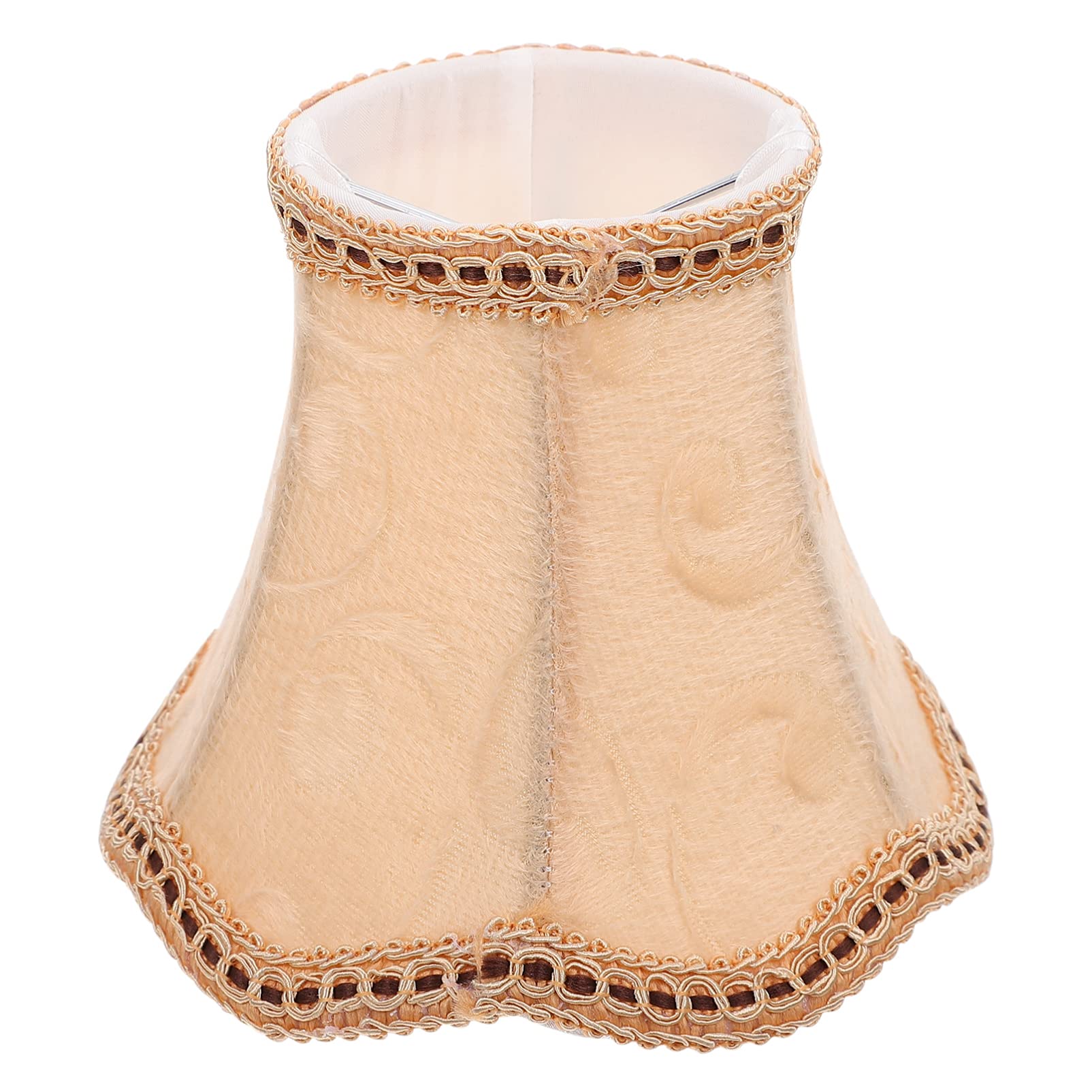 Vintage Bell Lamp Shade 5x5x4.5 Inch - Antique Style Floor & Table Lamp Shade in Apricot Color | Perfect for Living Room, Bedroom & Office Decor