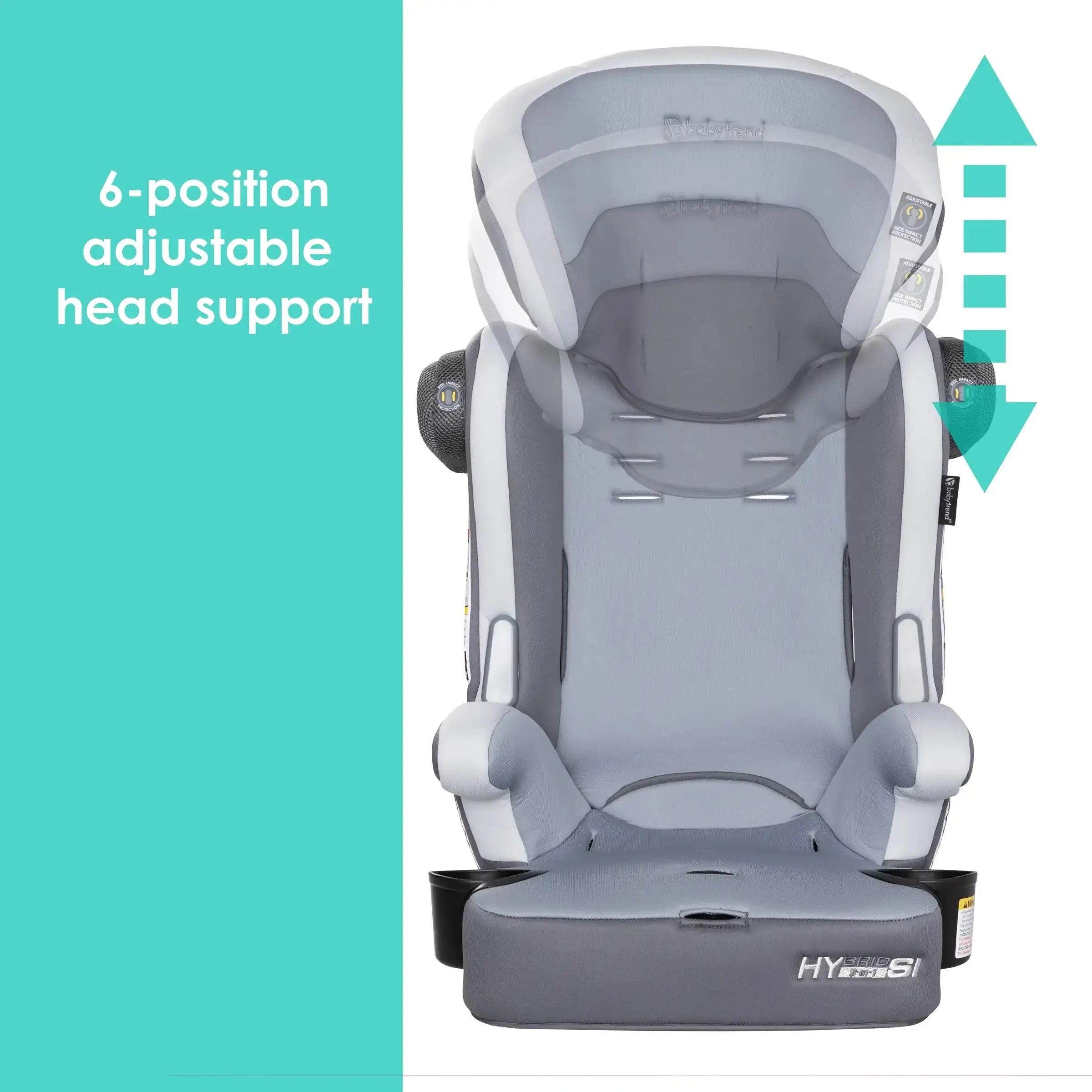 Hybrid™ SI 3-in-1 Convertible Car Seat with Side Impact Protection - Desert Grey (Walmart Exclusive) | Safe for Infants, Toddlers & Big Kids | Perfect for Long Road Trips & Daily Commutes