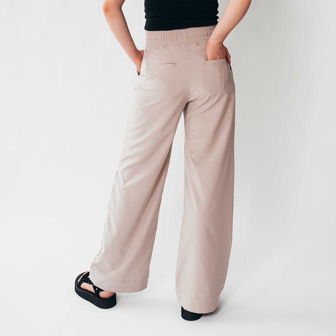 Audrey Women's Classic Trousers in Cobblestone - Perfect for Office Wear & Casual Outfits