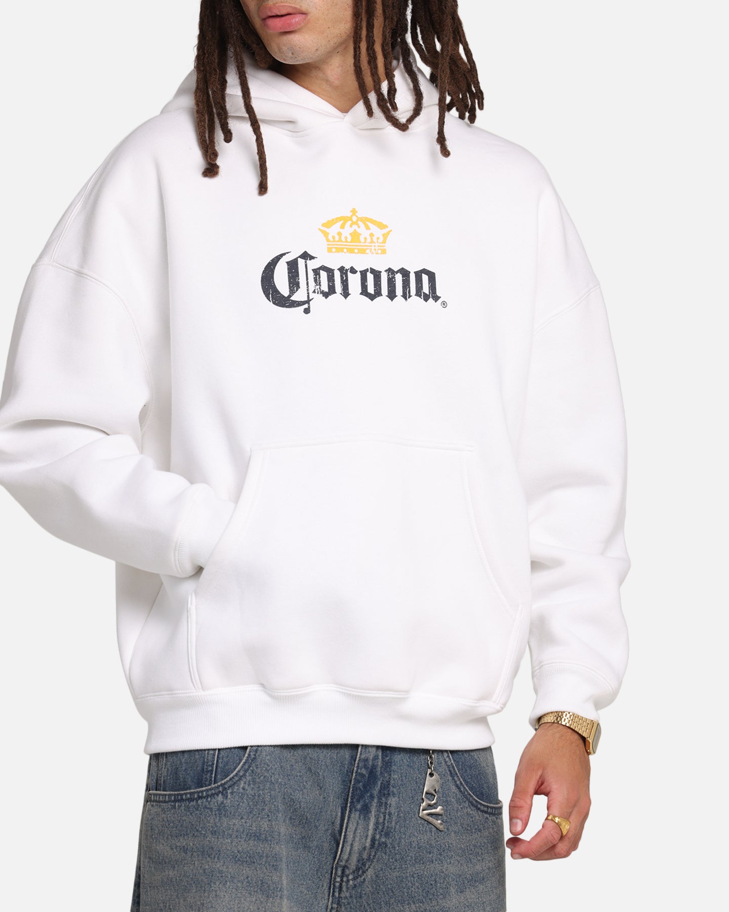 73 Studio Corona Premium Hoodie White - Soft & Comfortable Pullover Hooded Sweatshirt for Men & Women | Perfect for Casual Wear, Gym, Outdoor Activities & Street Style Fashion