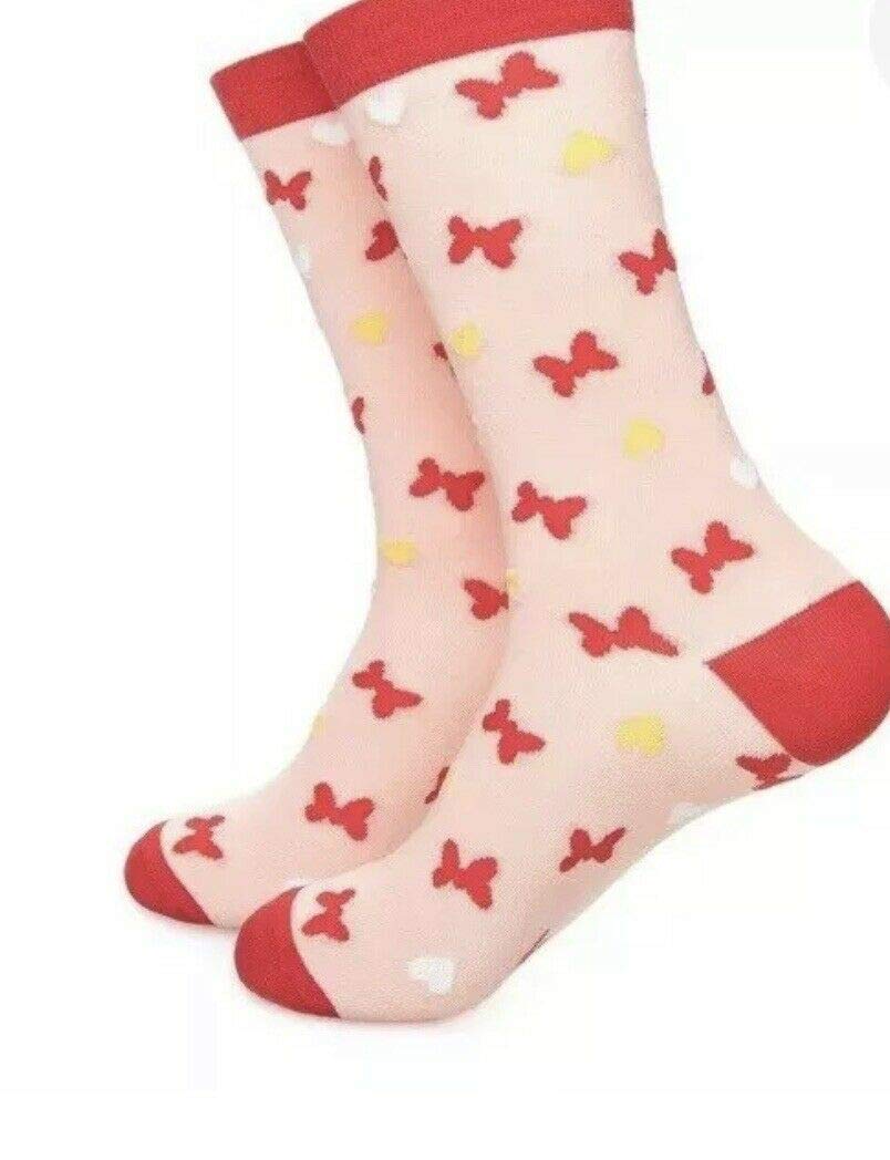 Disney Minnie Mouse Cupcake Socks for Women - Cute Cartoon Character Ankle Socks - Perfect for Disney Fans, Cosplay, and Gift Giving